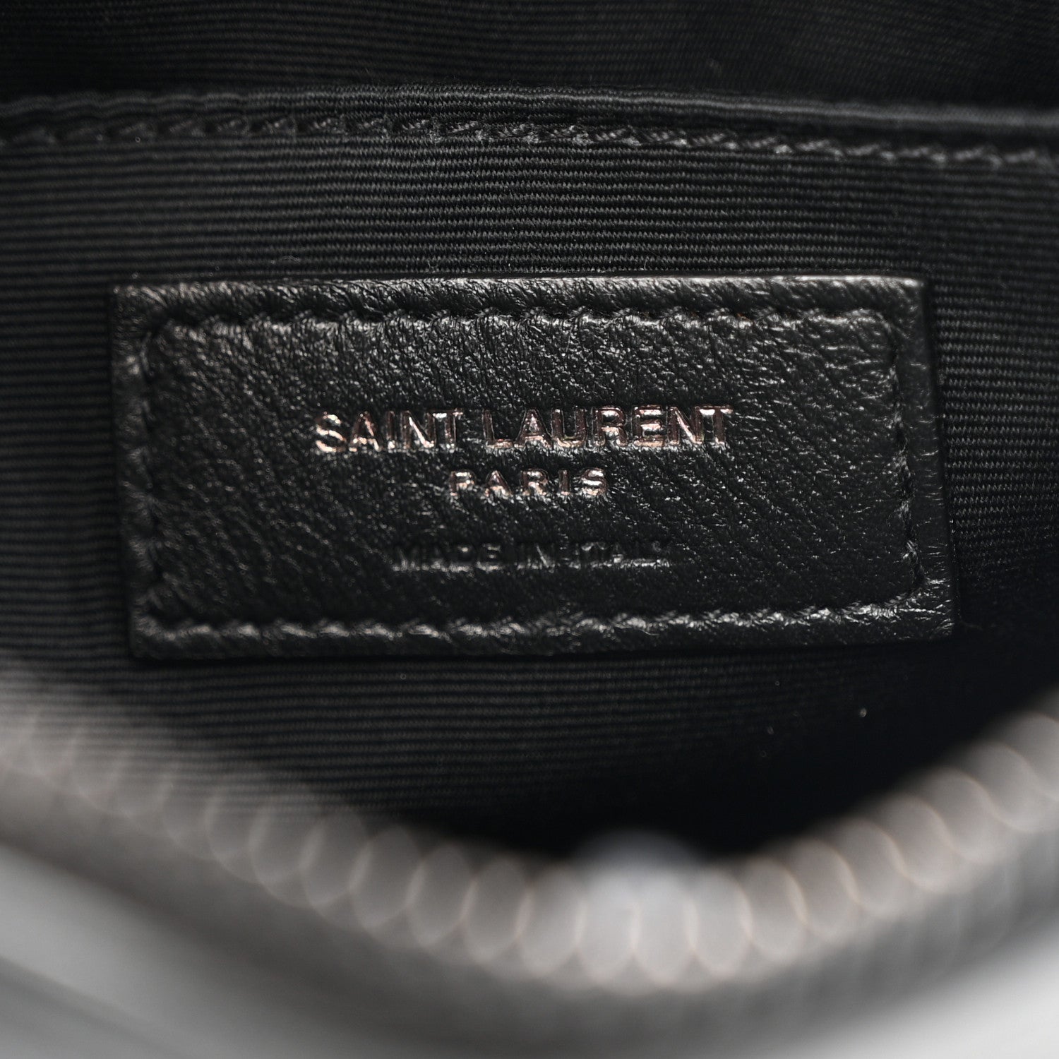 Calfskin Matelasse Monogram Monochrome Lou Camera Bag Black