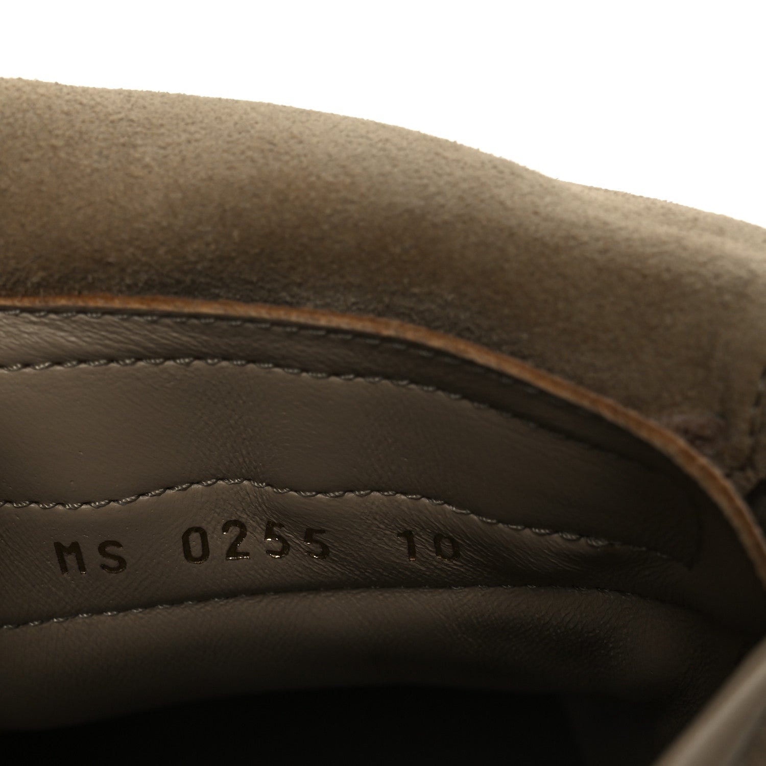 Calfskin Suede Mens LV Foot Print Soccer Sneakers 10 Beige