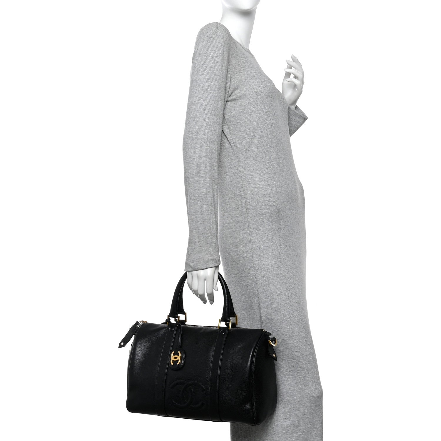 Caviar Timeless CC Duffel Bag Black