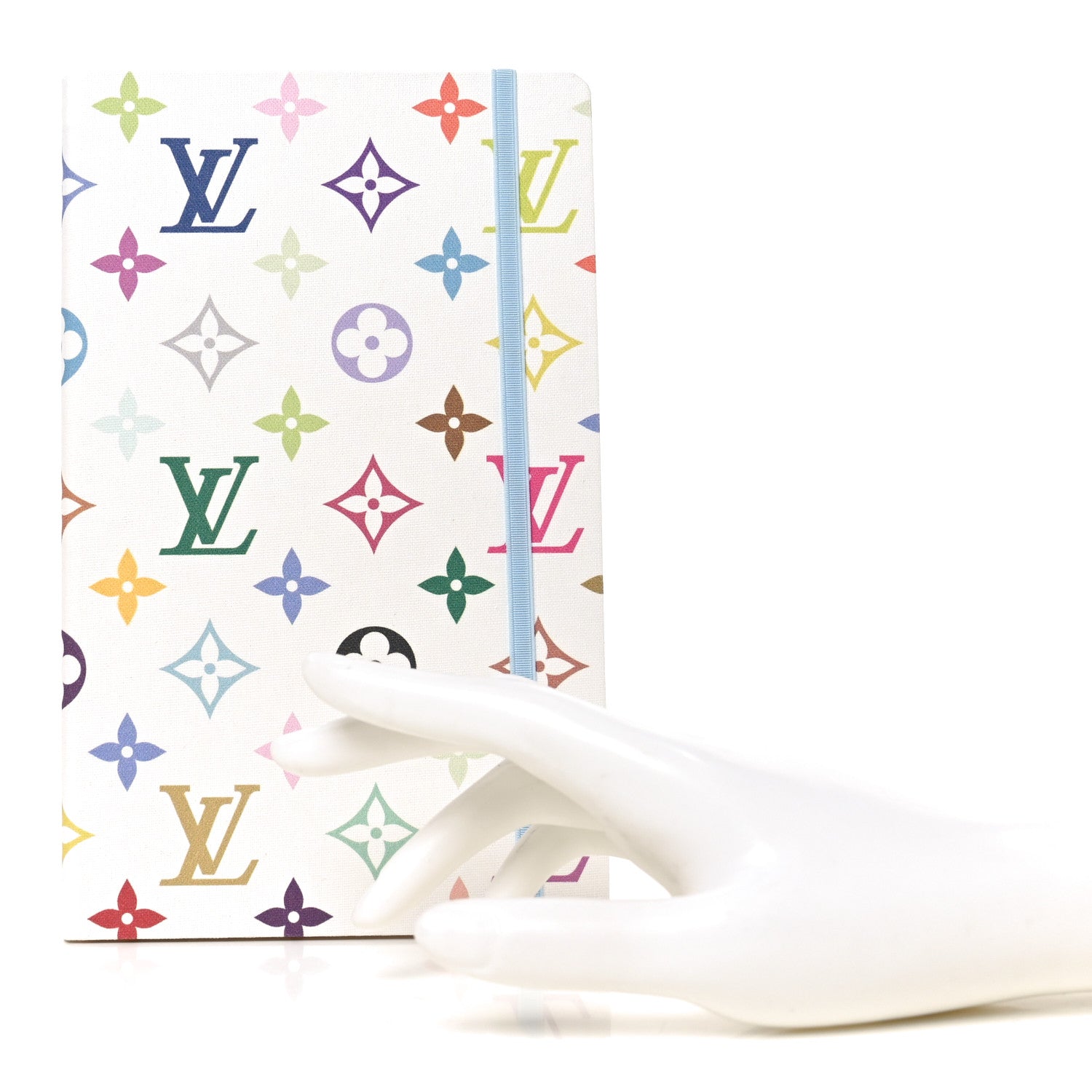 LV x TM Monogram Multicolor Jane Notebook MM White
