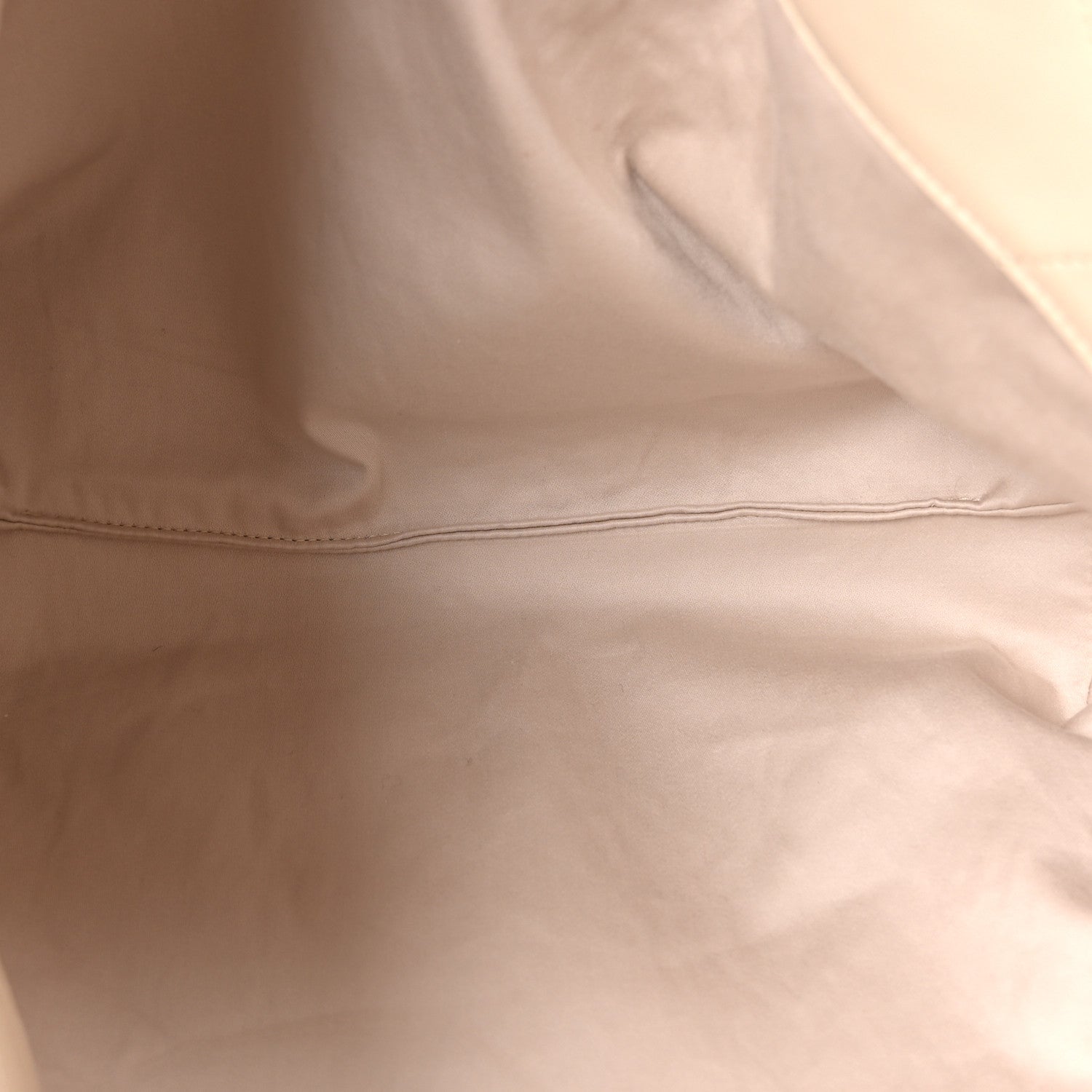 Calfskin Quilted Small Shopping Bag Beige
