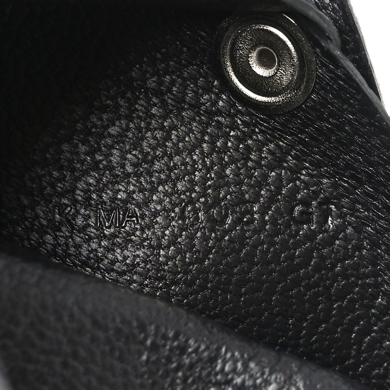 Lizard Calvi Card Case Black