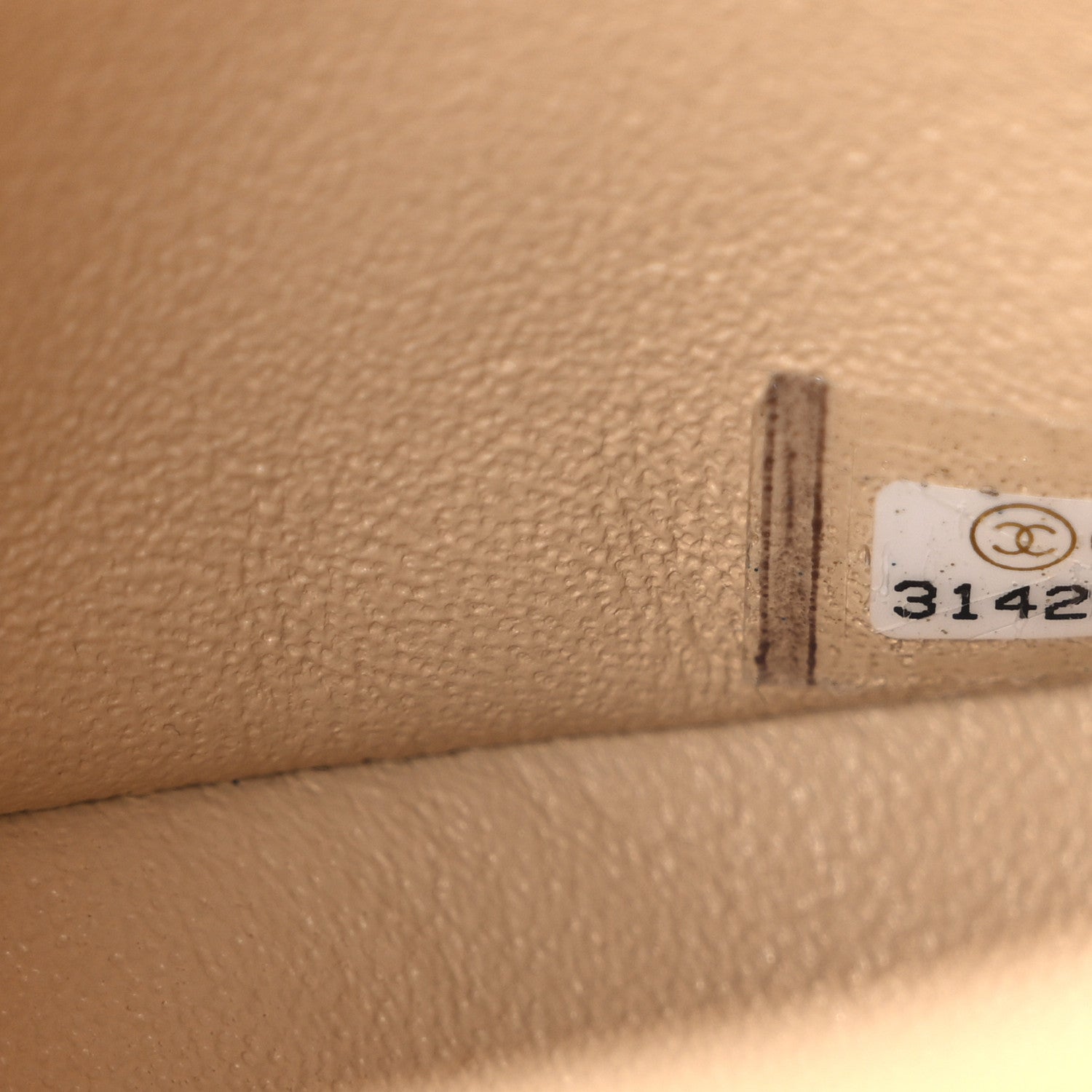 Caviar Quilted Small Double Flap Beige