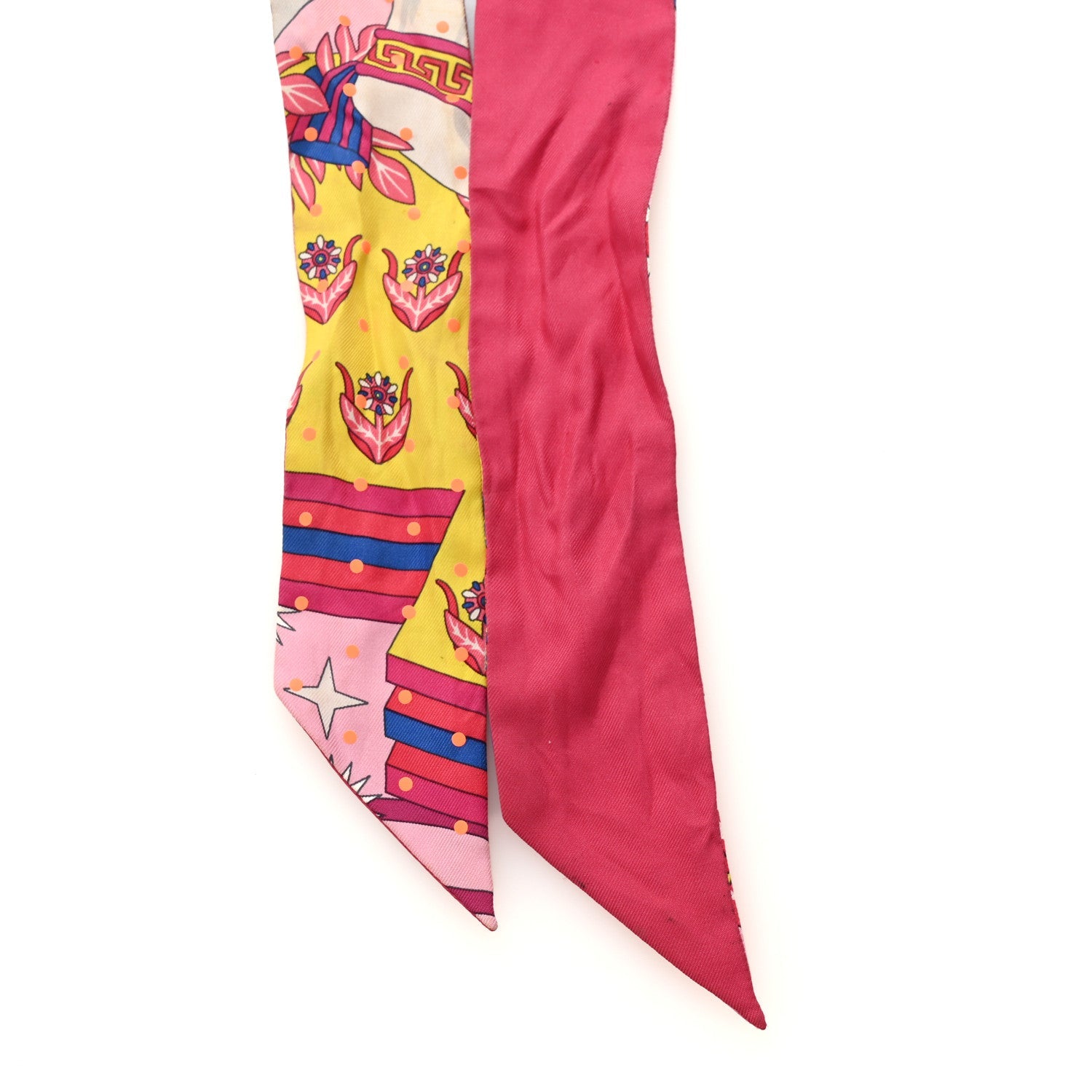 Silk Plumetis Upcycle Twilly Rose