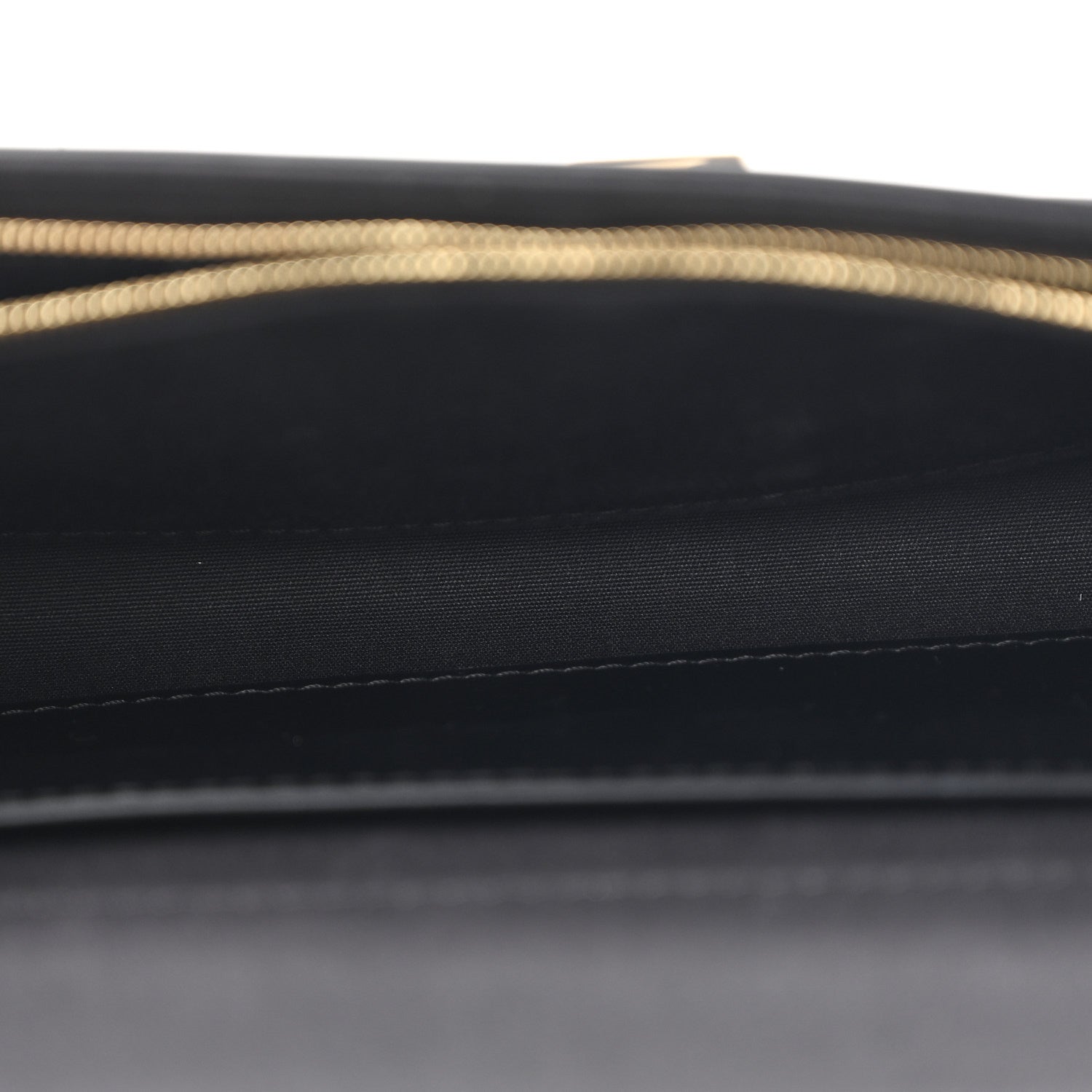 Patent Louise Clutch Black