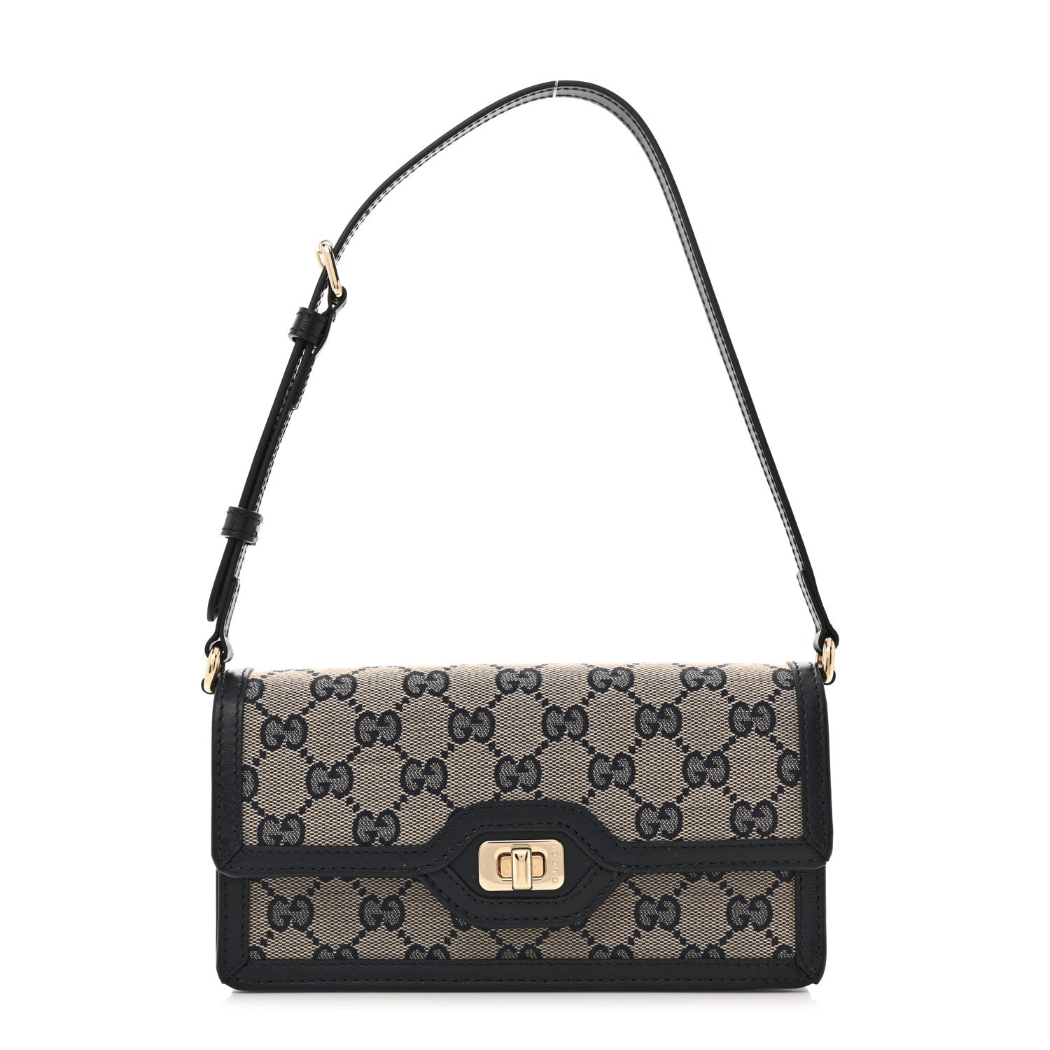 GG Monogram Mini Luce Shoulder Bag Beige Blue