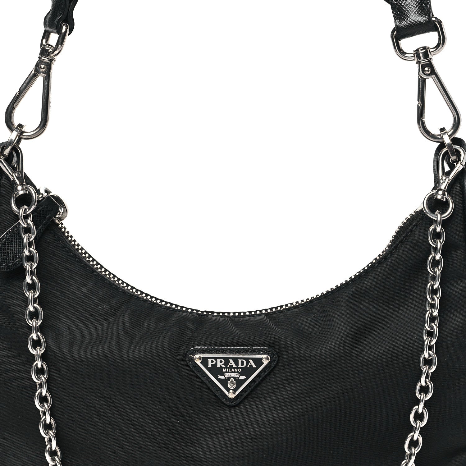 Re-Nylon Saffiano Re-Edition 2005 Shoulder Bag Black