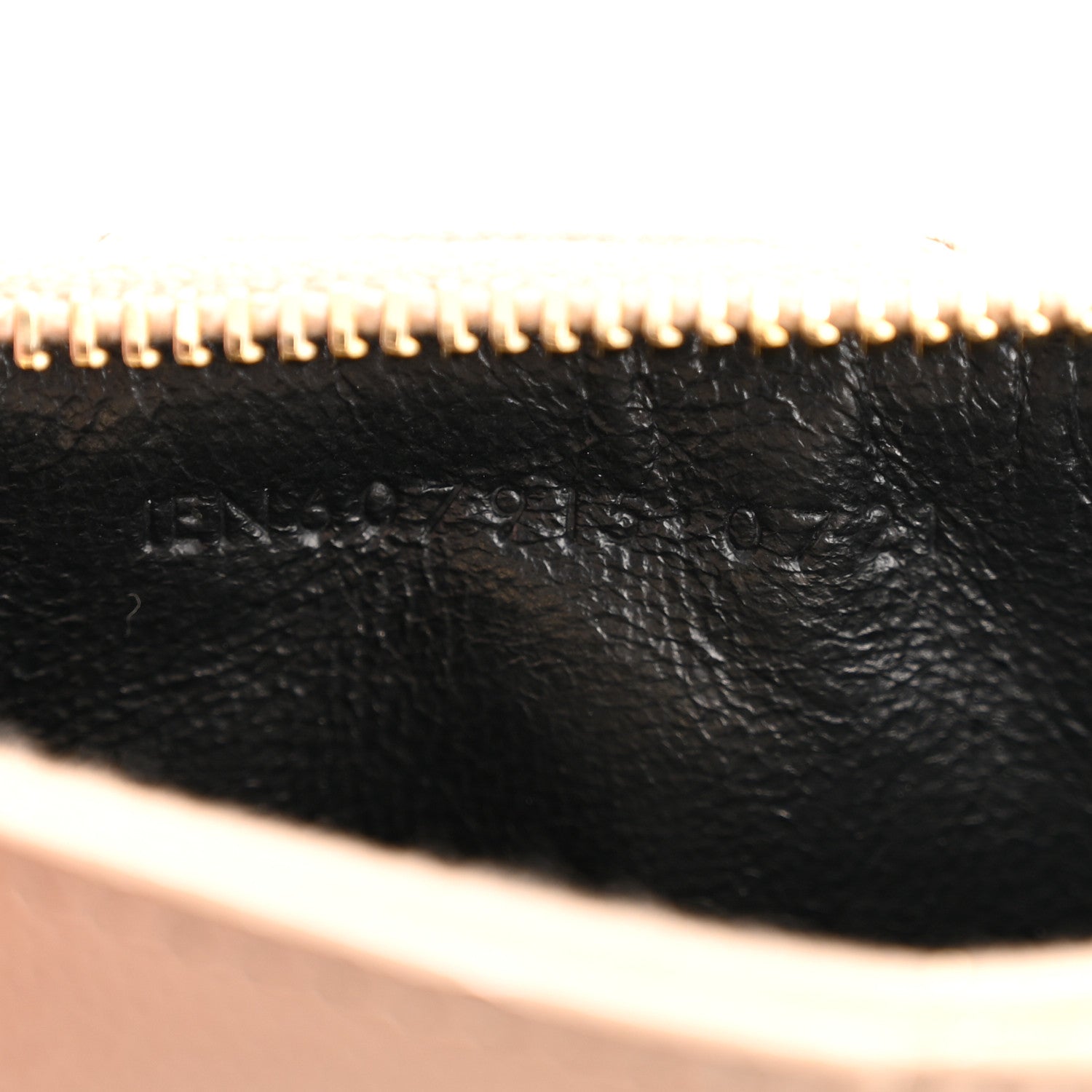 Monogram Grain de Poudre 5 Fragments Zip Pouch Card Holder Dark Beige