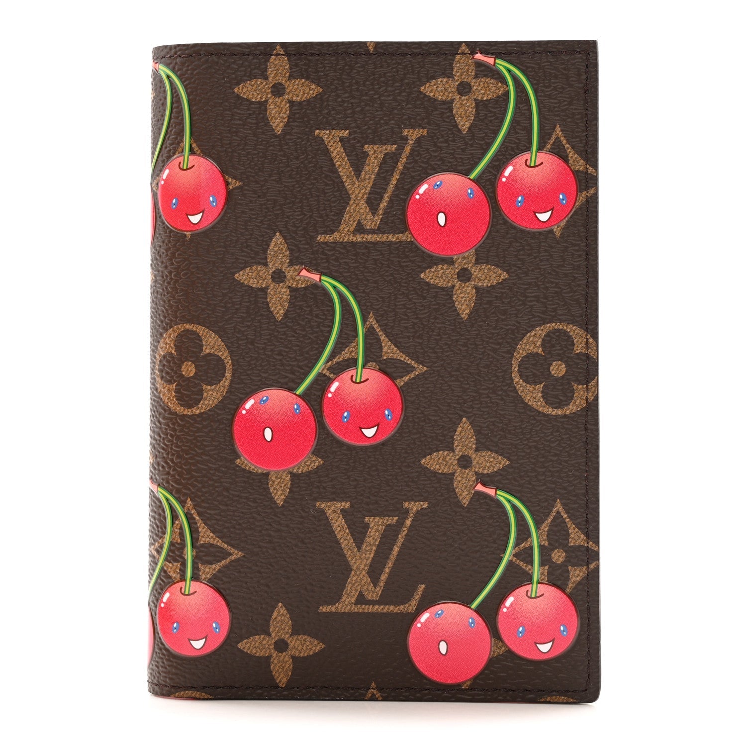 LV X TM Monogram Cerises Passport Cover