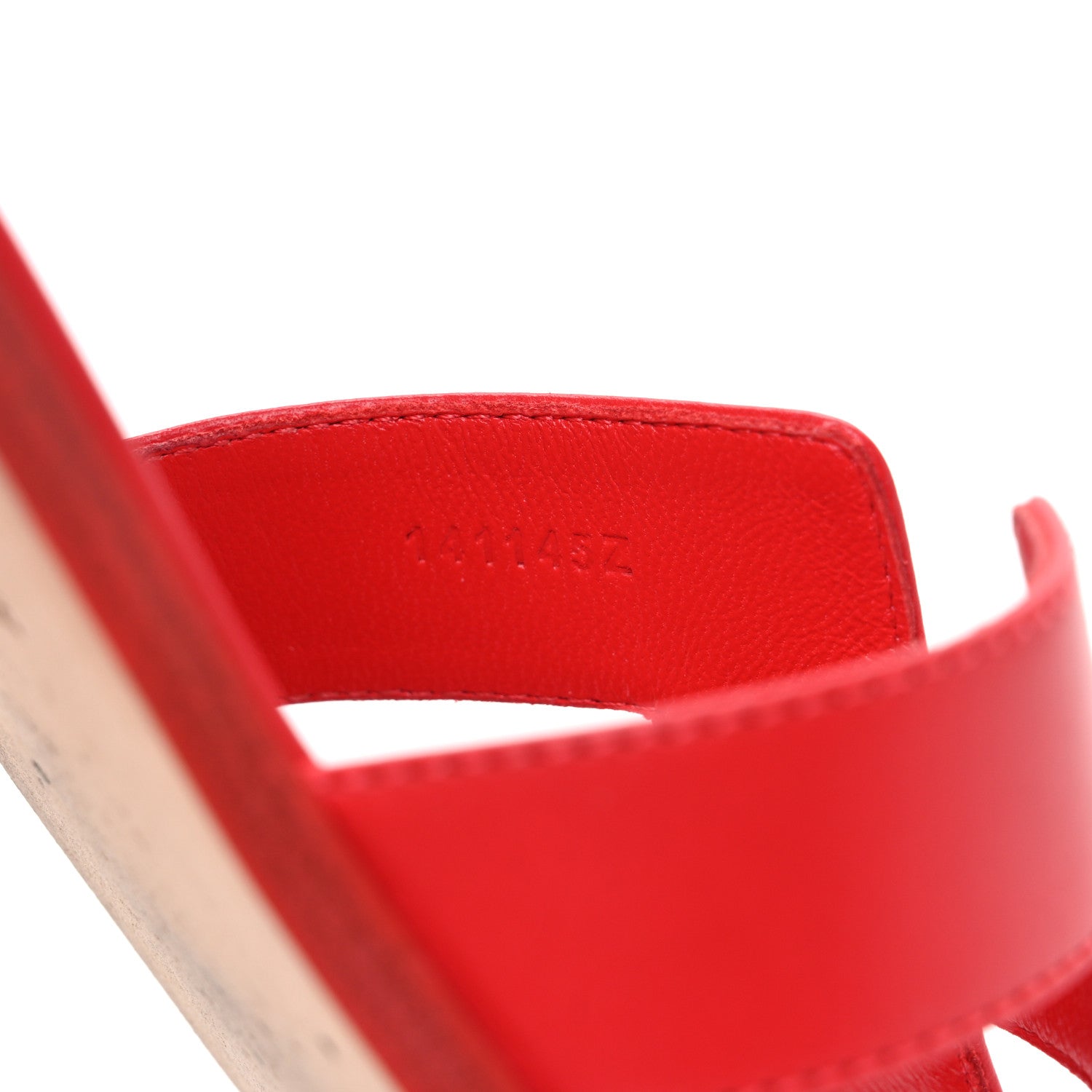 Calfskin Oran Sandals 41 Rouge Bali