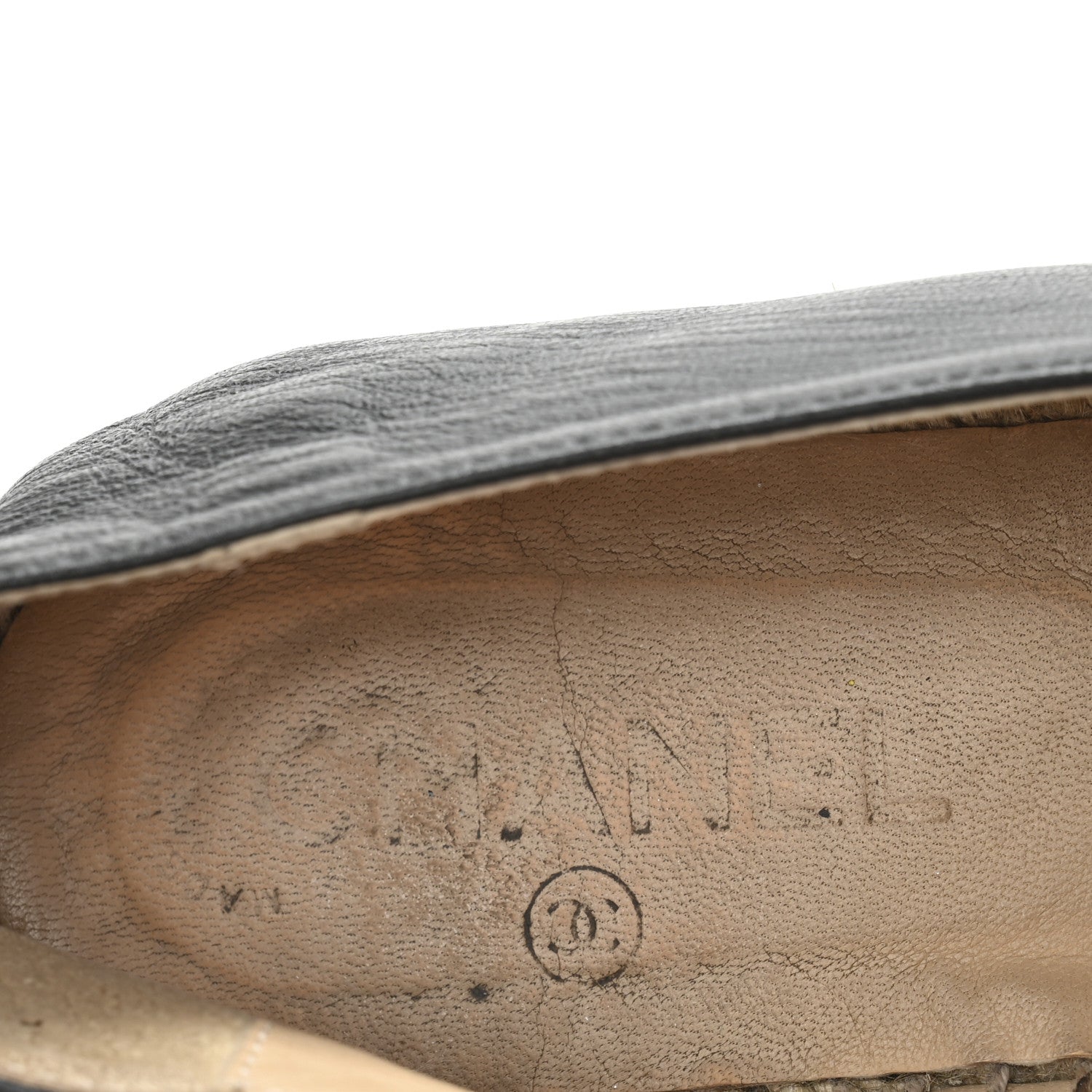 Lambskin CC Espadrilles 40 Black
