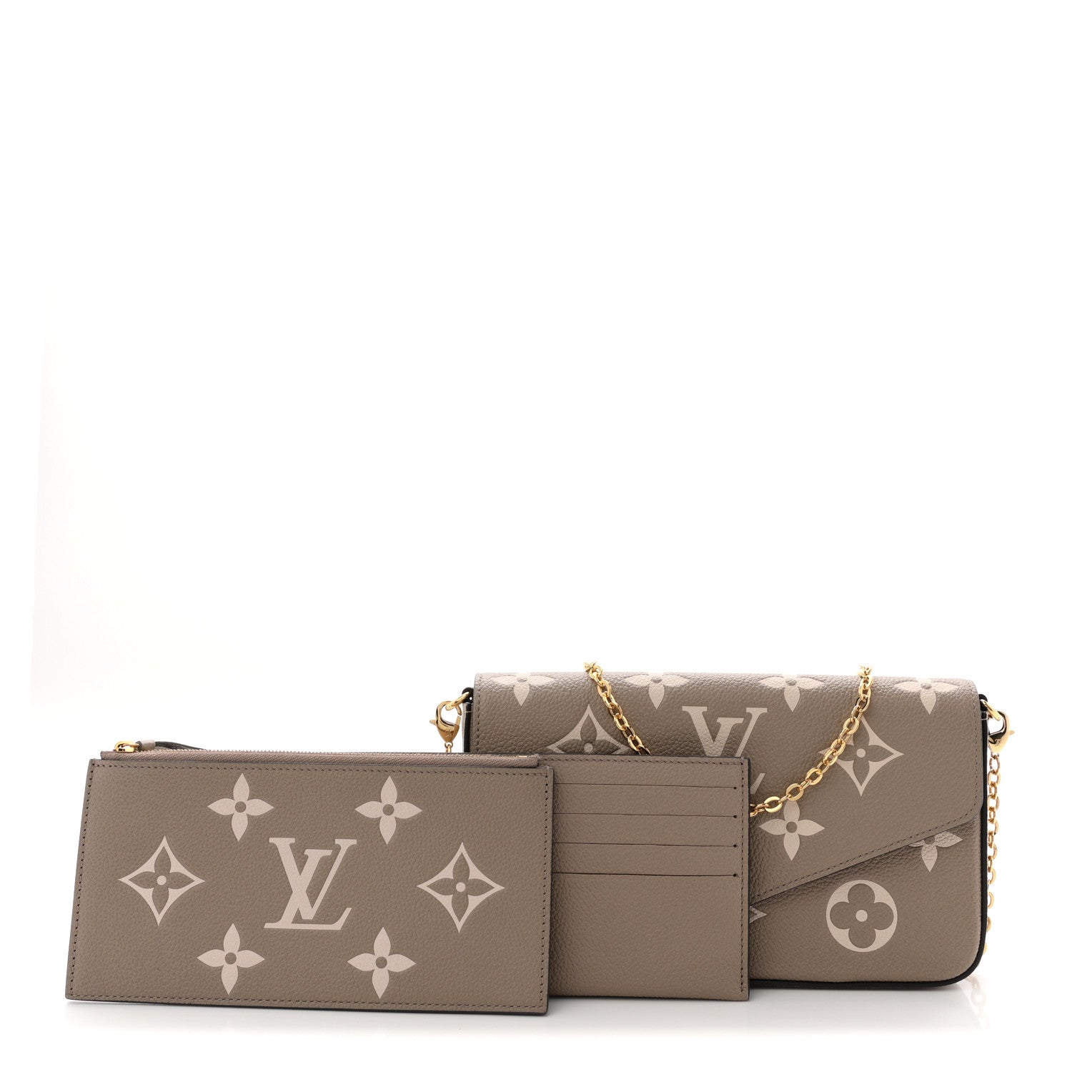 Empreinte Monogram Giant Felicie Pochette Tourterelle Creme