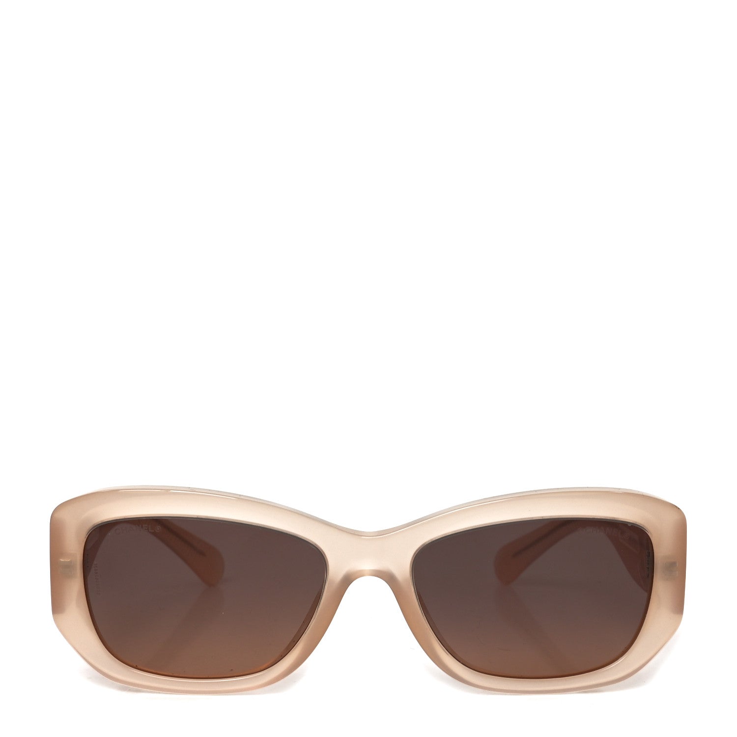 Acetate Rectangle Sunglasses 5493-A Light Pink