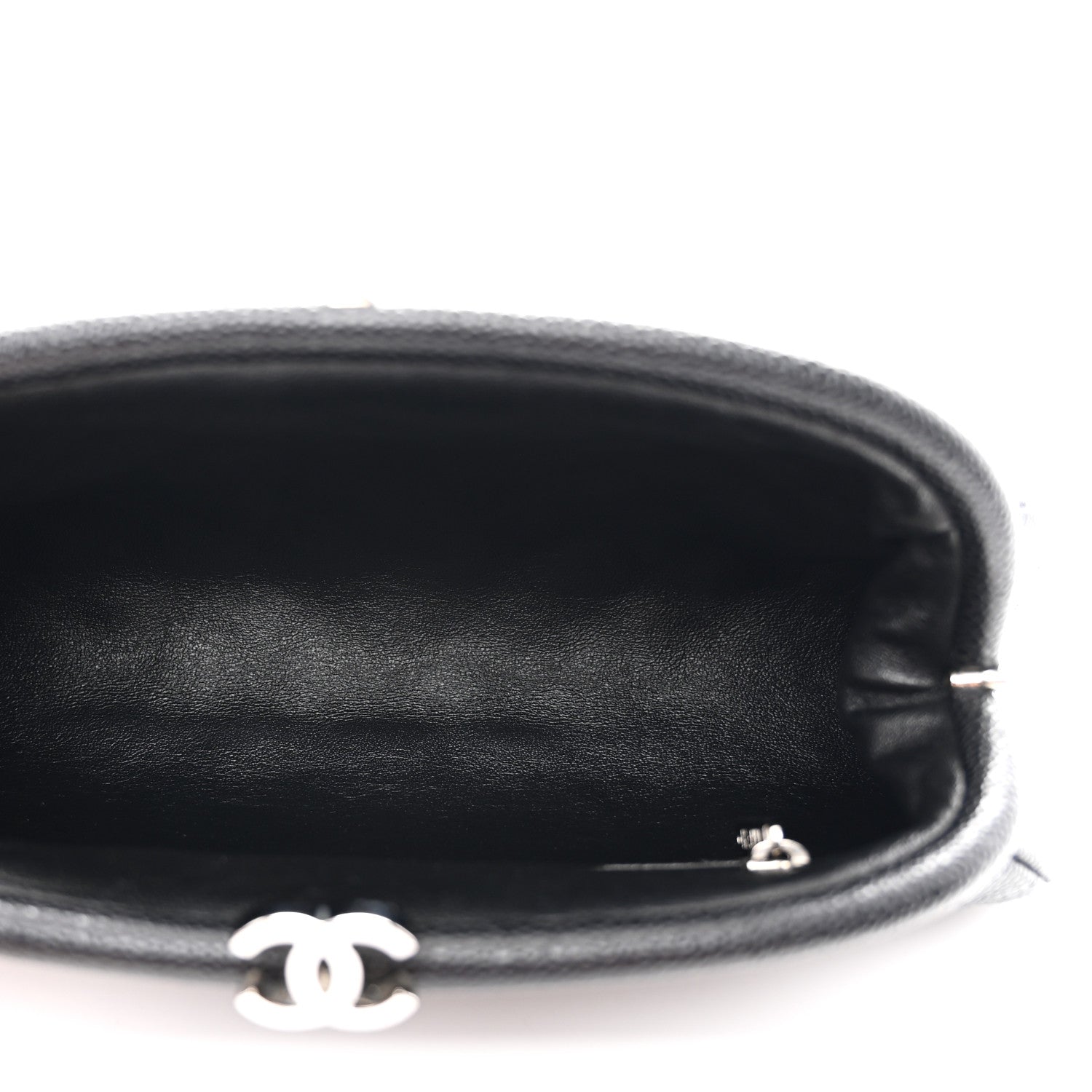Caviar Quilted Timeless Clutch Black