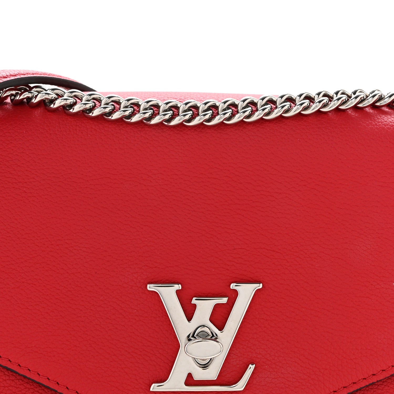 Soft Calfskin Mylockme Chain Bag BB Rubis