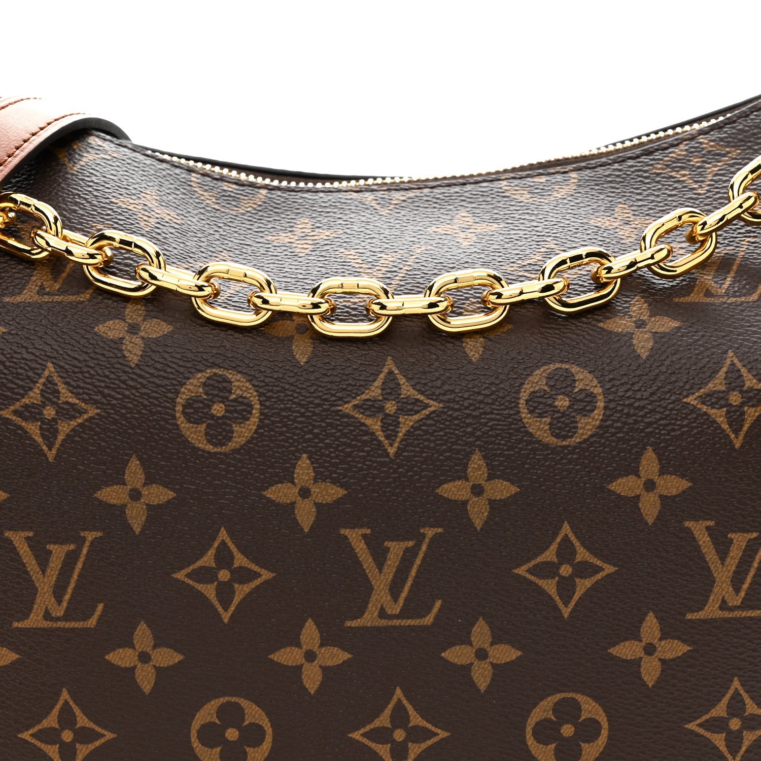 Reverse Monogram Loop Hobo