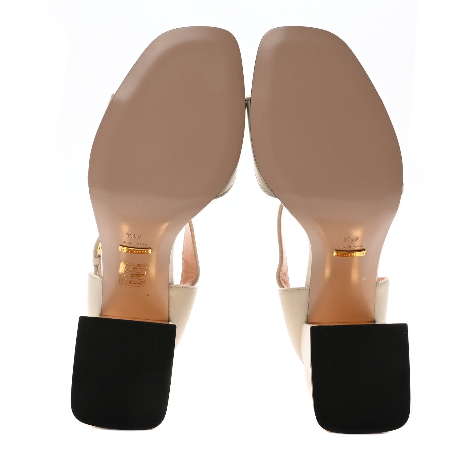 Nappa Horsebit Cross Strap 95mm Sandals 41.5 Mystic White