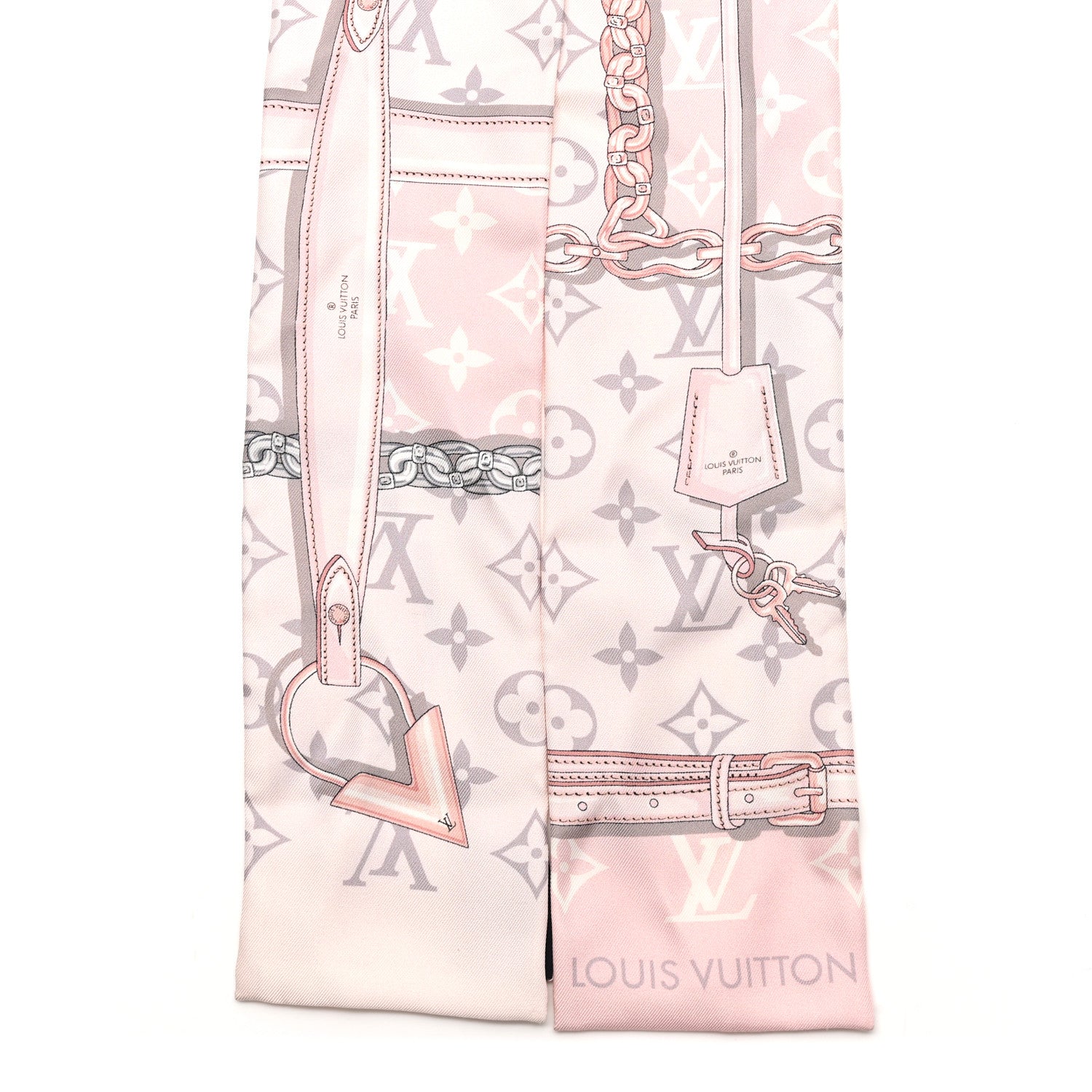 Silk Monogram Confidential Bandeau Light Pink