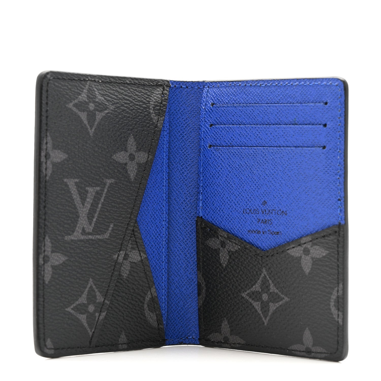 Epi Monogram Eclipse Pocket Organizer Black Blue