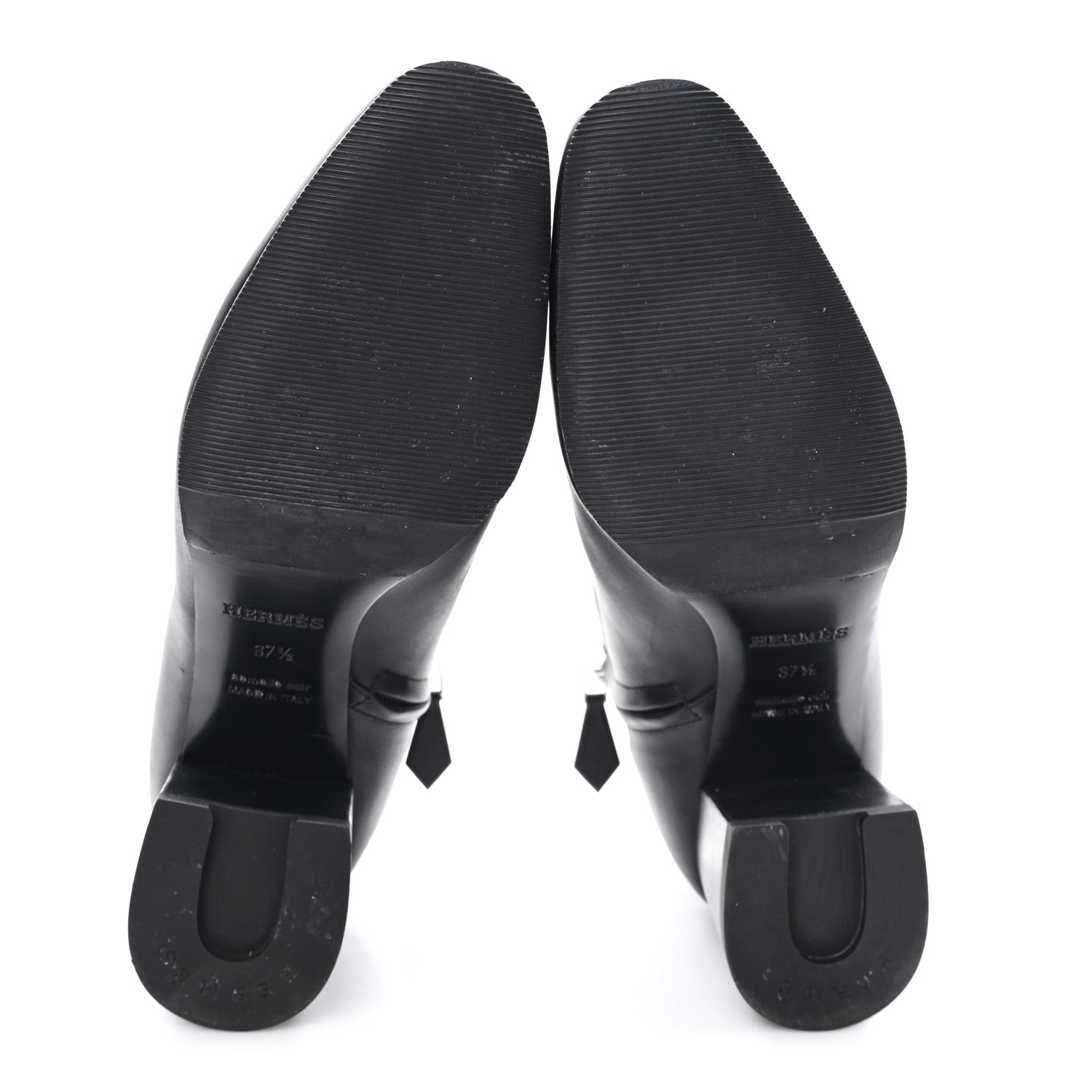 Calfskin Perforated Womens Booties 37.5 Black