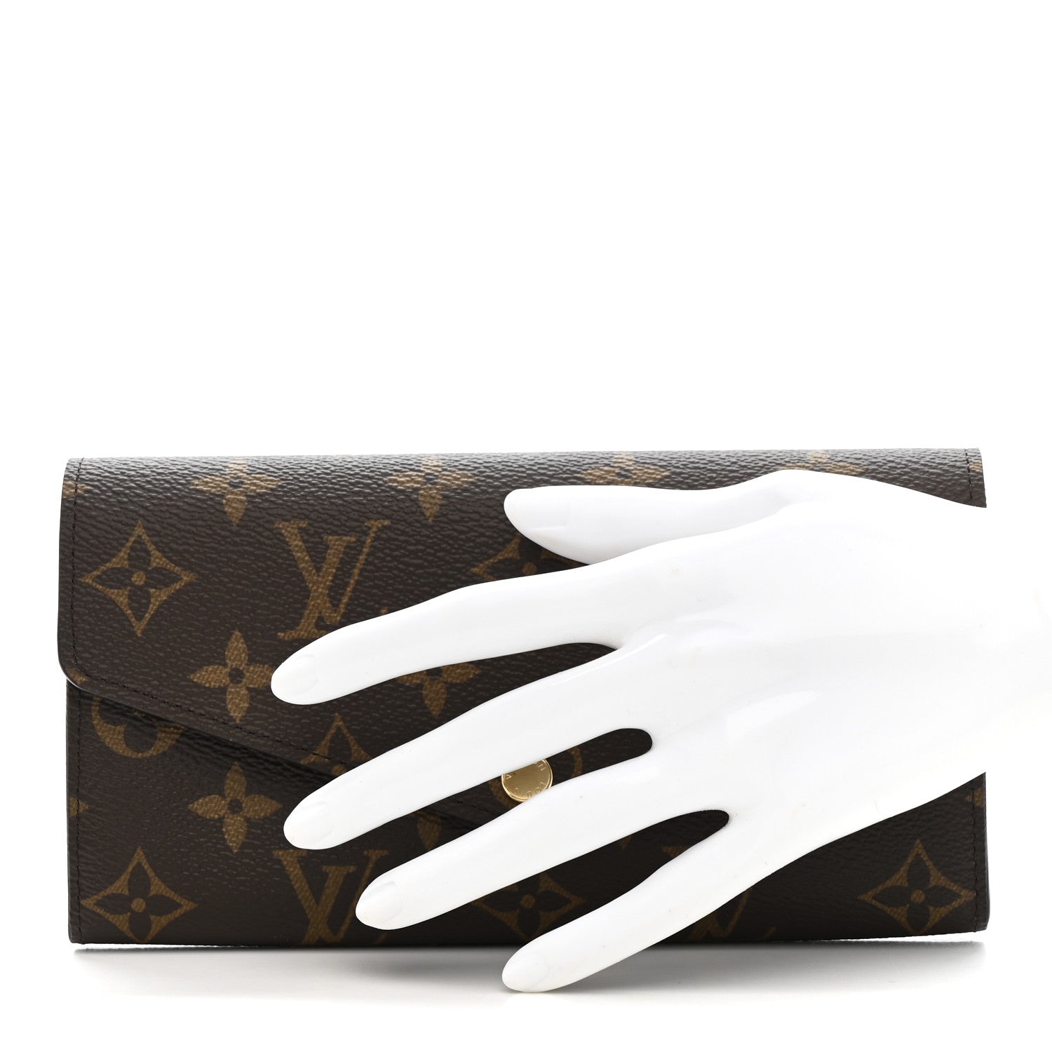 Monogram Sarah Wallet NM Coquelicot