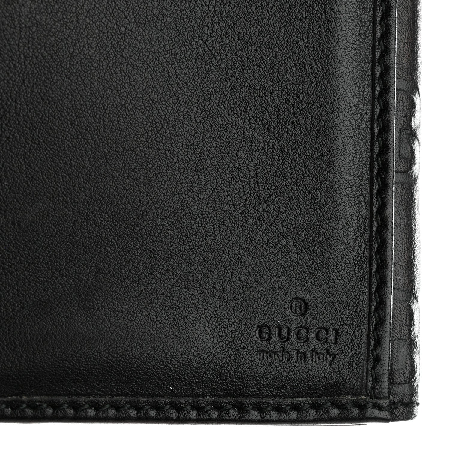 Guccissima Heart Continental Wallet Black