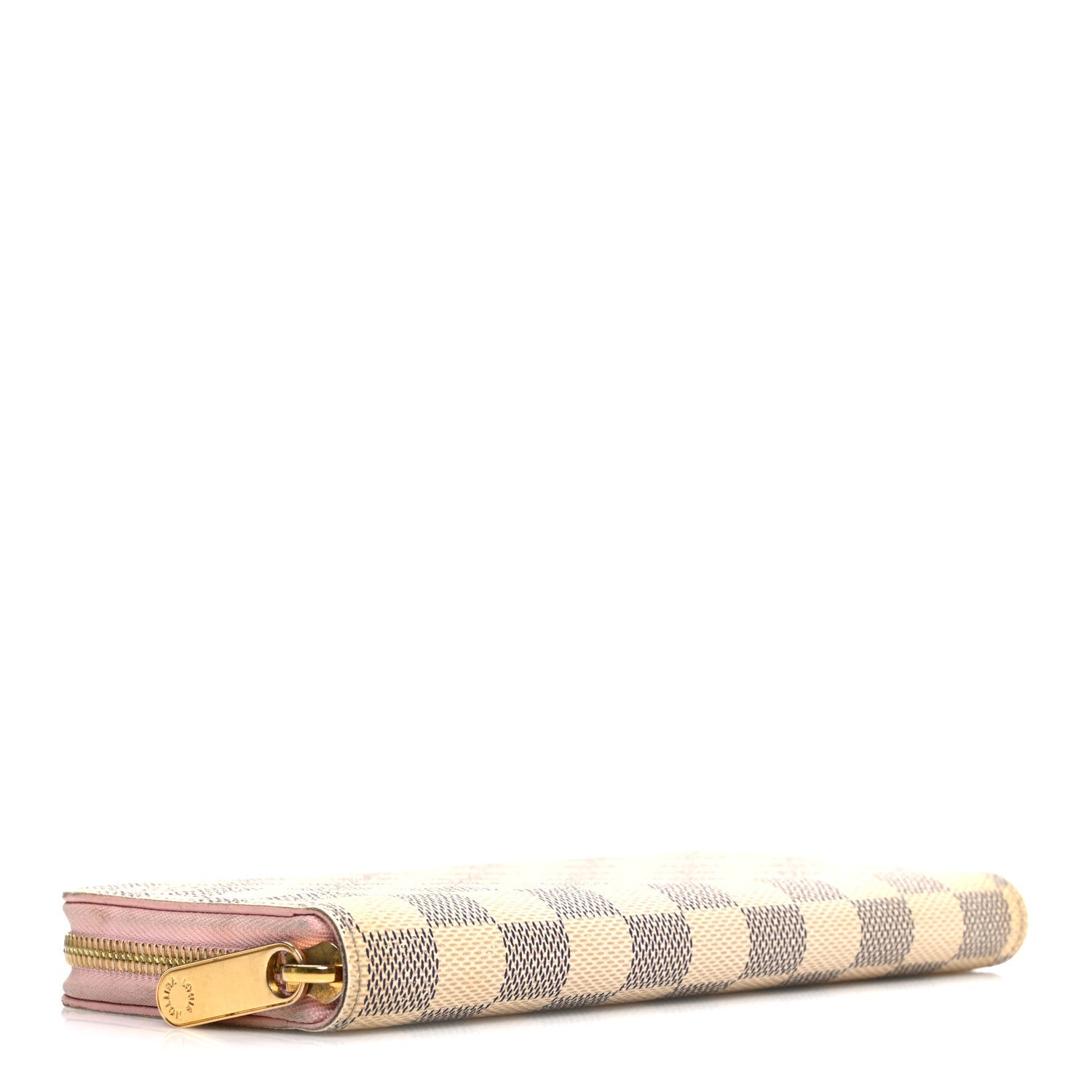 Damier Azur Zippy Wallet Rose Ballerine