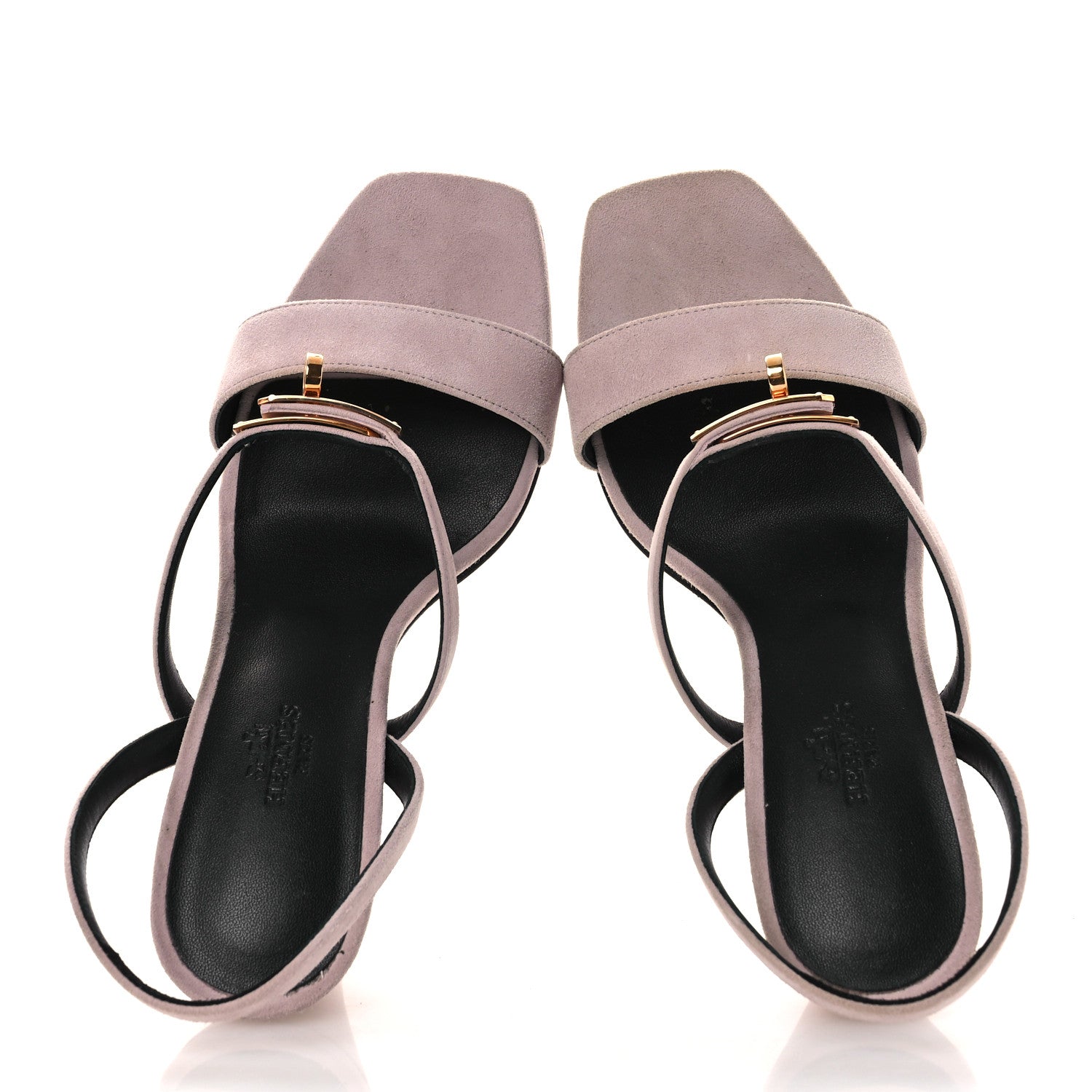 Suede Goatskin Glamour 95 Sandals 37 Rose Porcelaine