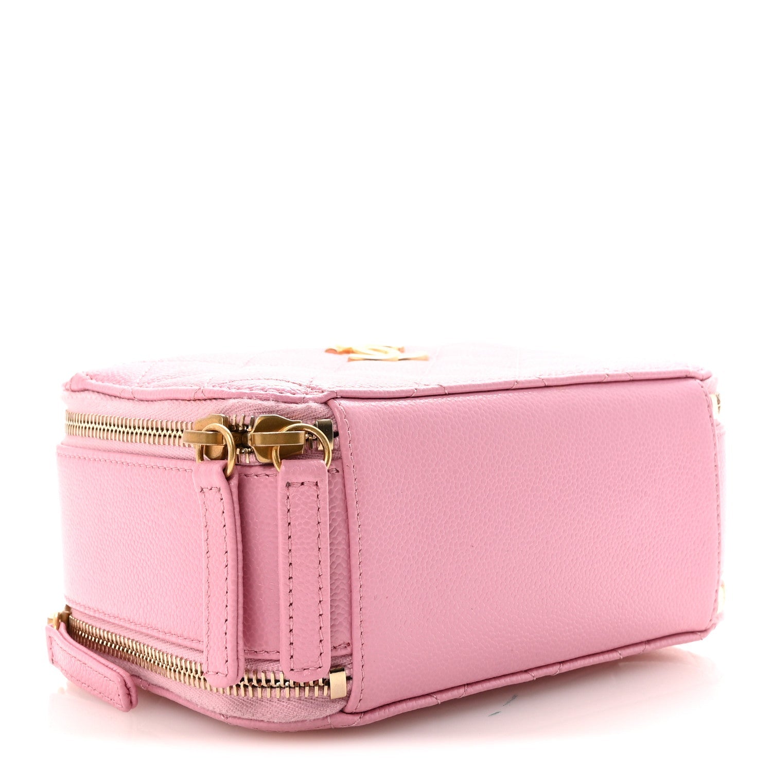 Caviar Quilted Pick Me Up Mini Vanity Case Pink