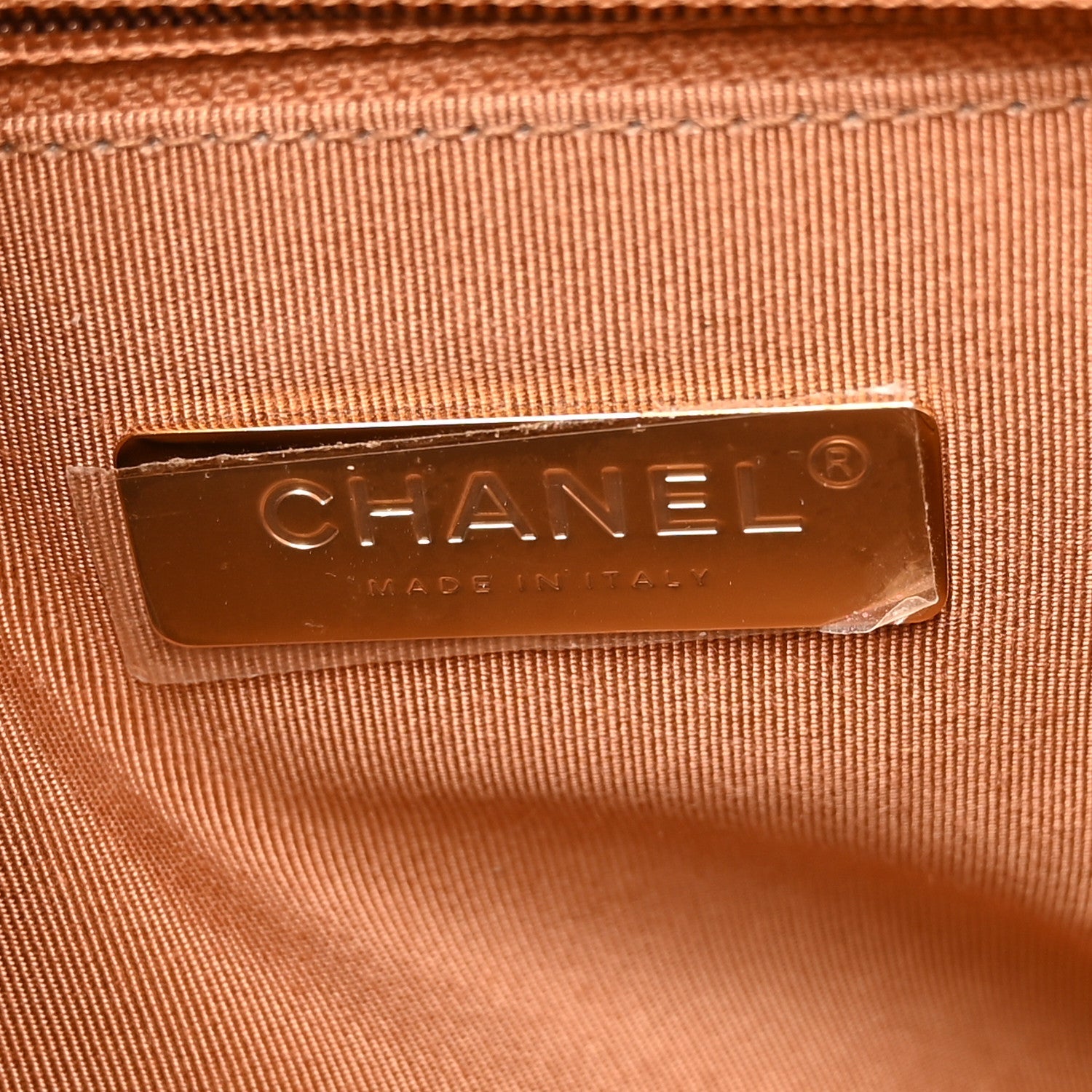 Lambskin Quilted Large Chanel 19 Flap Brown