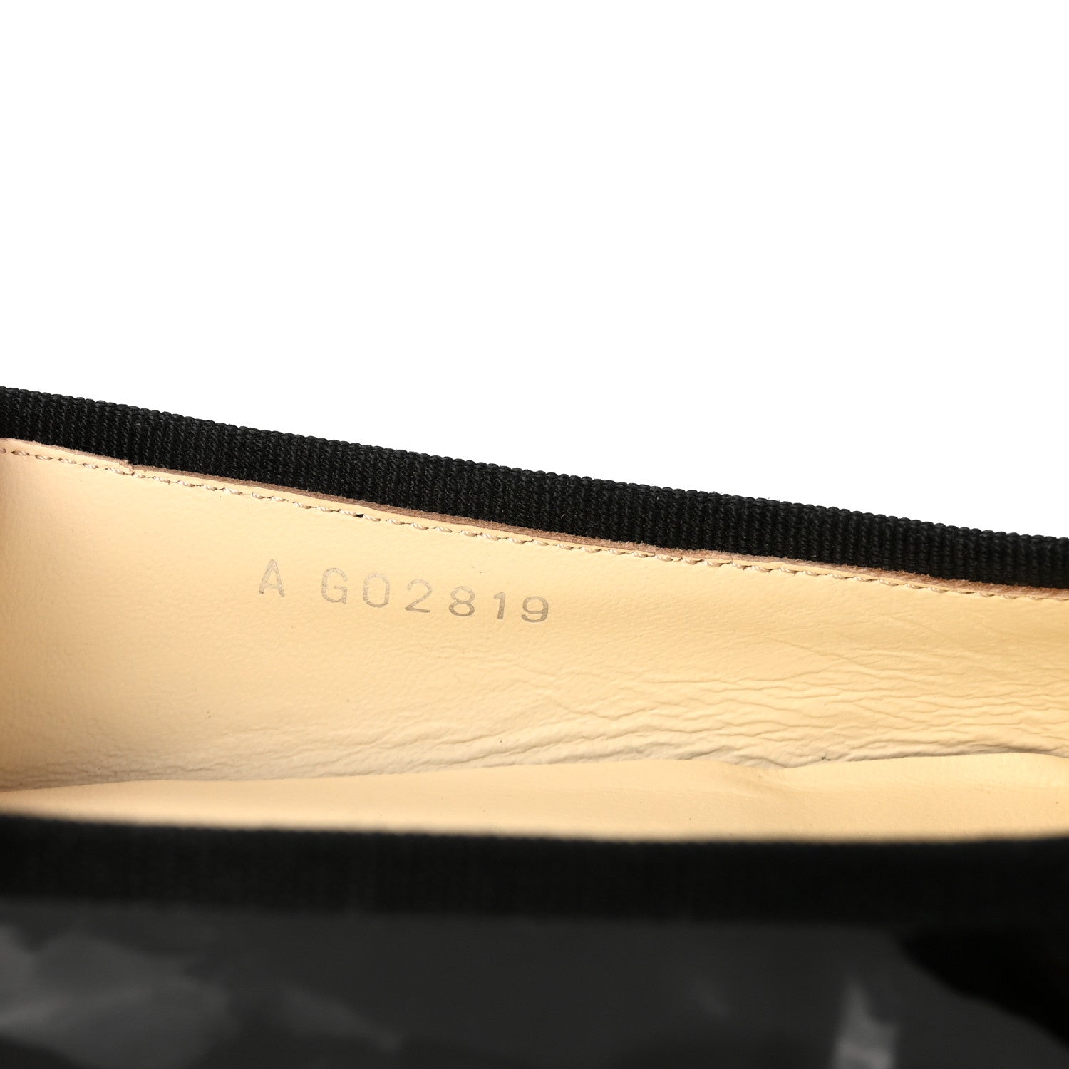 Patent Cap Toe Ballerina Flats 36 Black