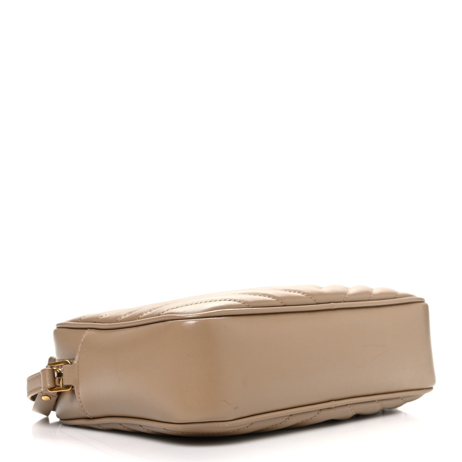 Calfskin Matelasse Monogram Lou Camera Bag Dark Latte