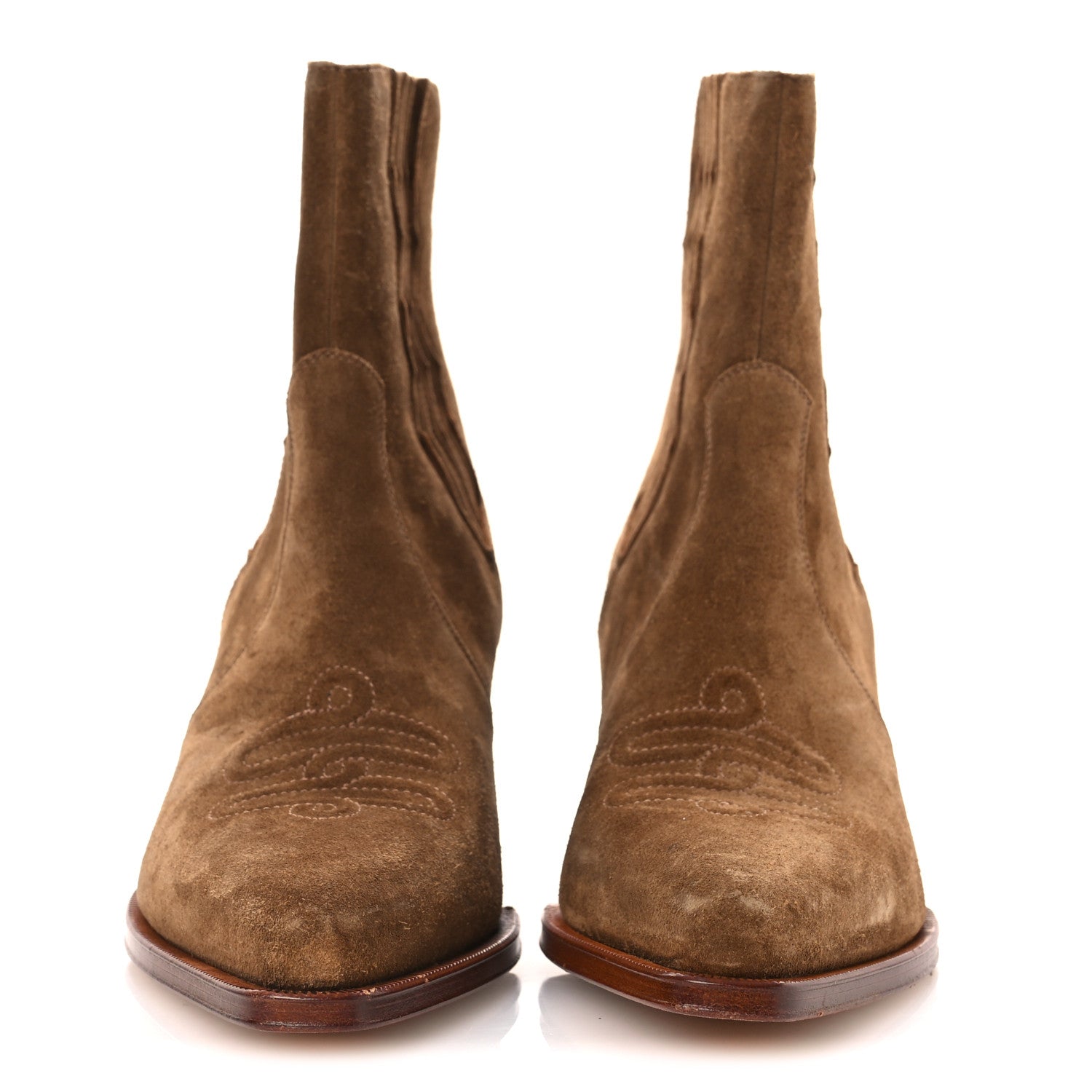 Suede Womens Vegas Ankle Boot 40 Brun Fume