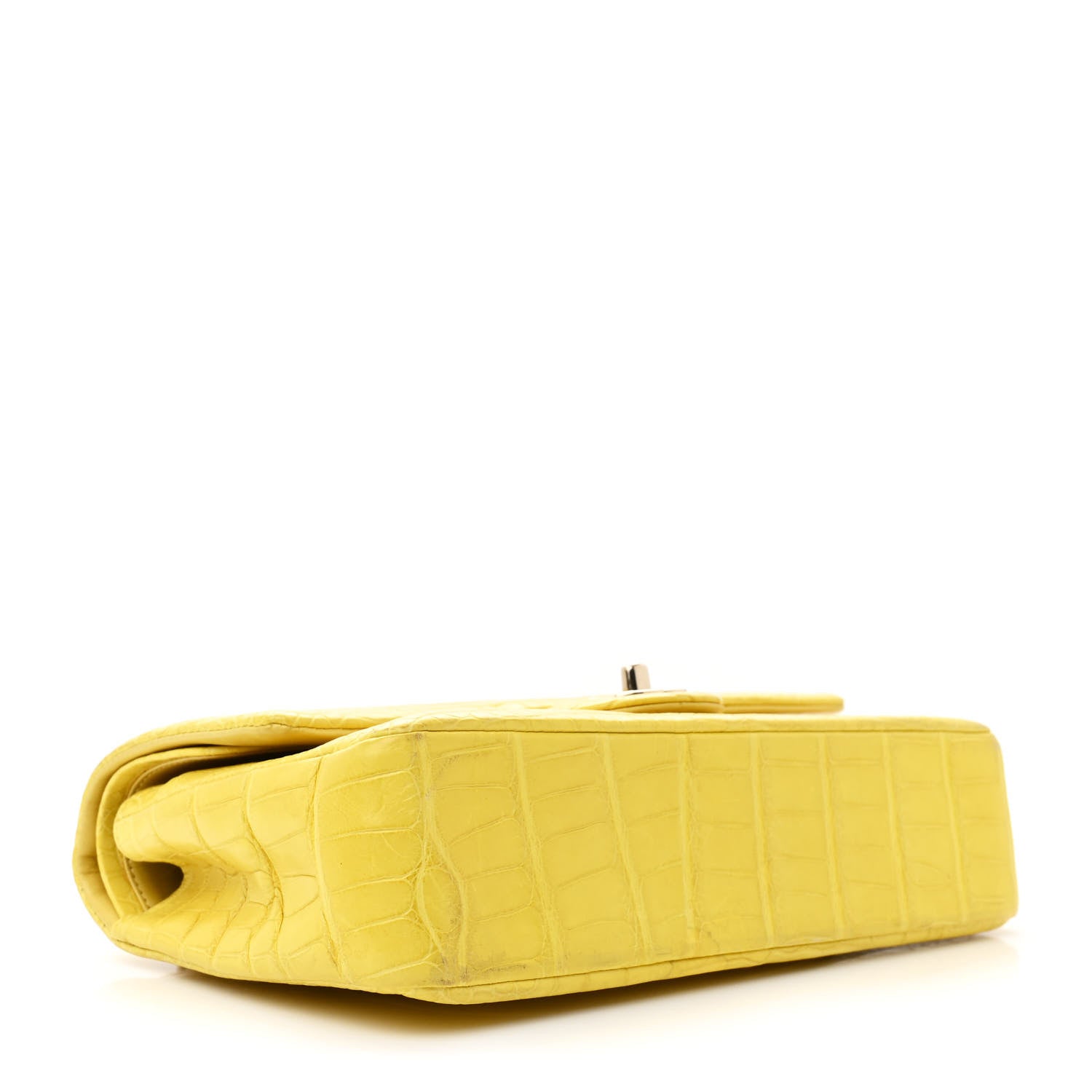 Alligator Medium Double Flap Yellow