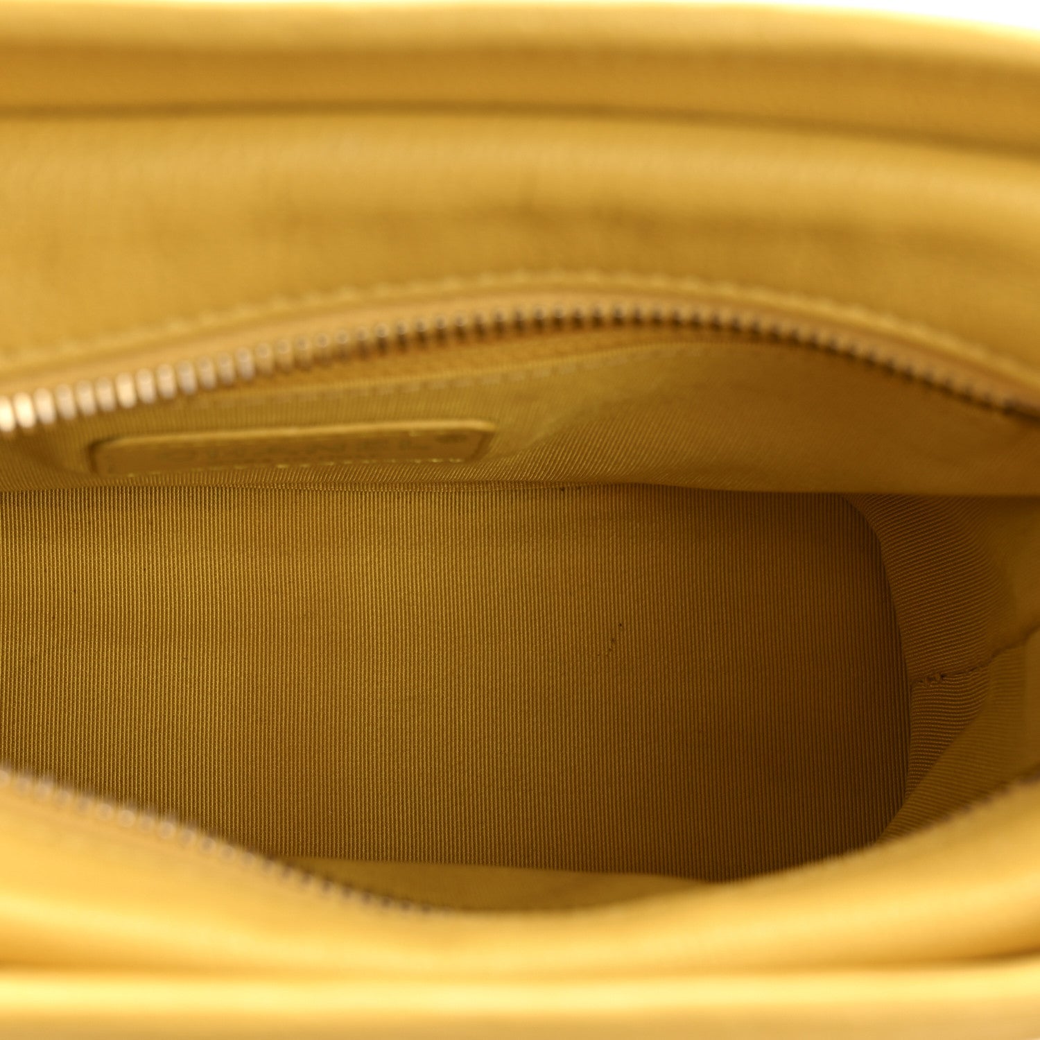 Patent Goatskin Quilted Small Gabrielle Hobo Yellow