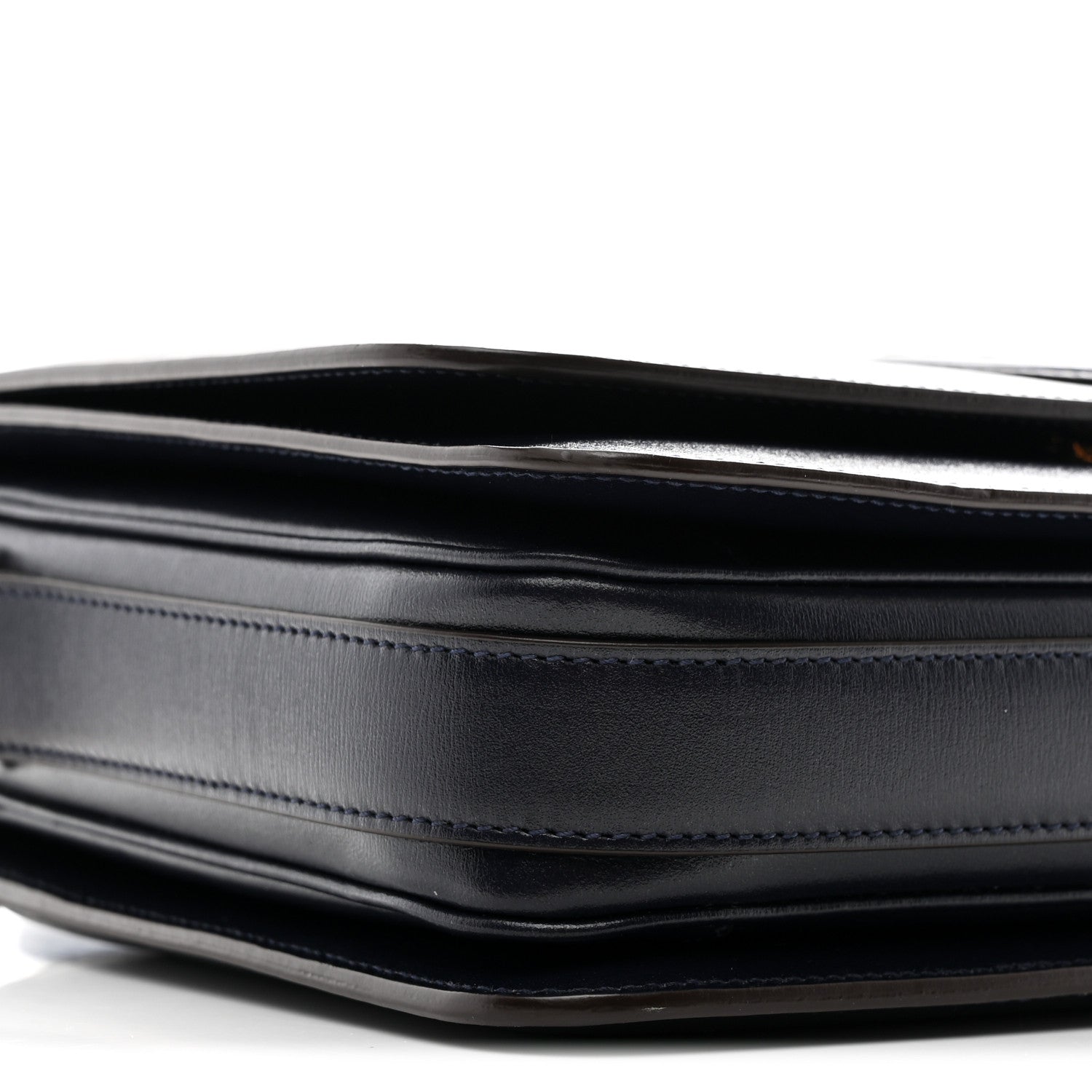 Calfskin Medium Le 61 Shoulder Bag Navy