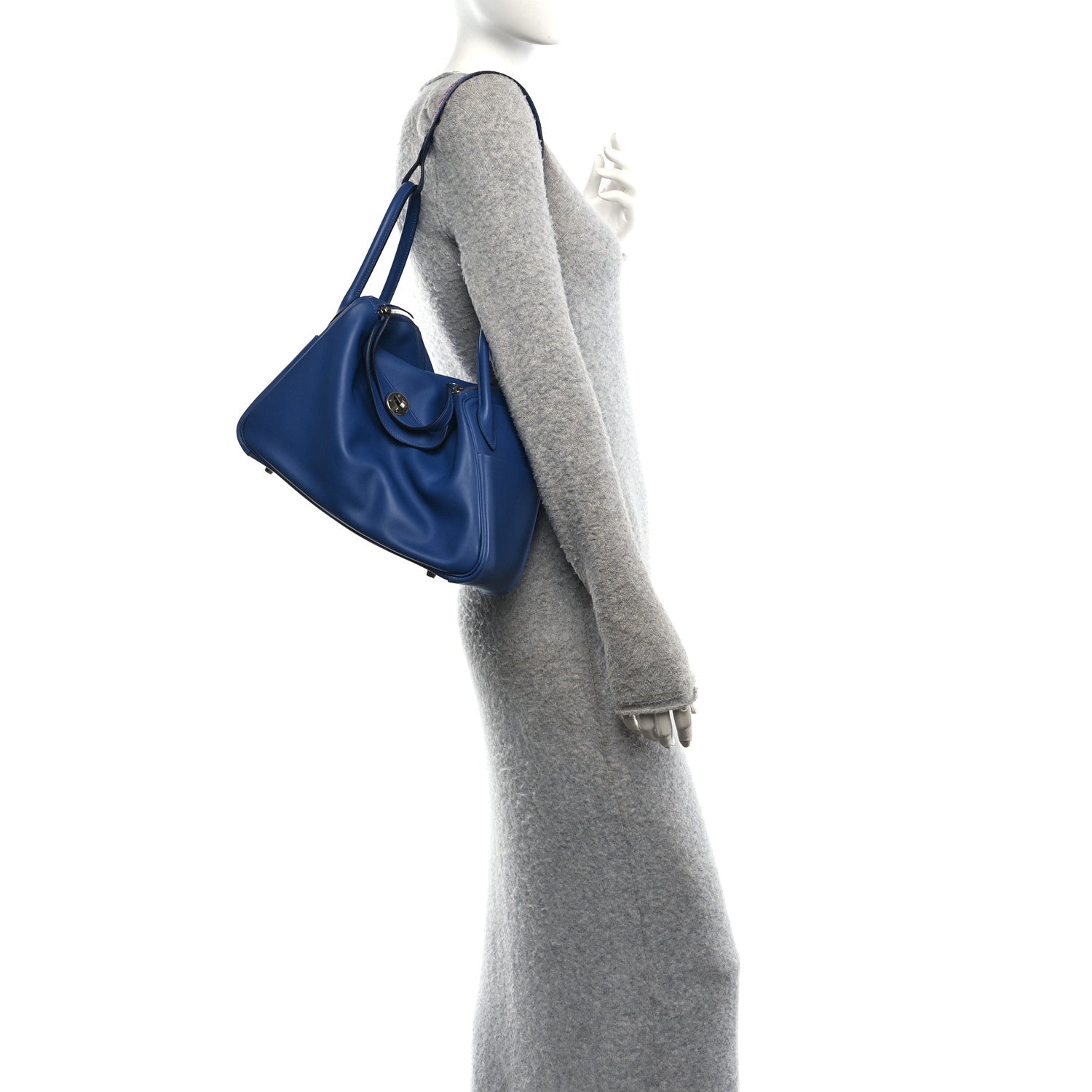 Swift Epsom Lindy 30 Tressage De Cuir Bleu Brighton Bleu Sapphire Capucine