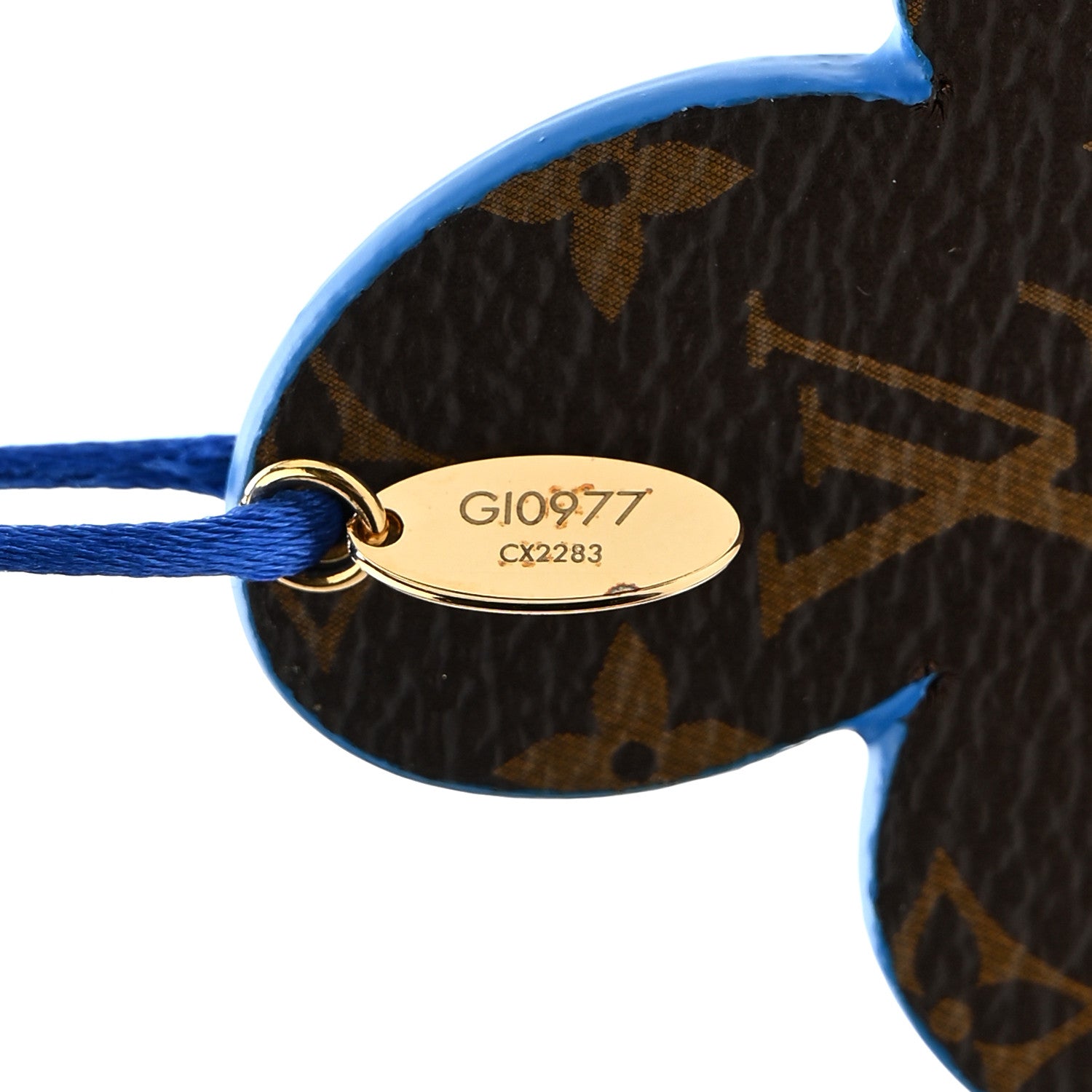 Monogram Vivienne Xmas Ornament Charm Blue