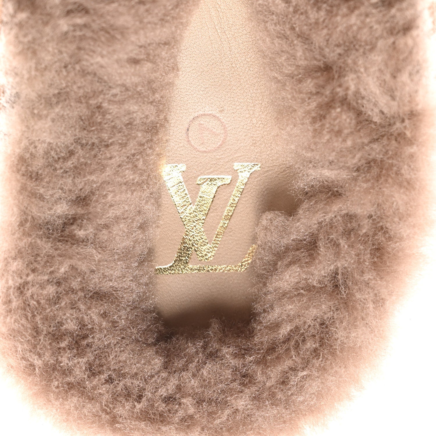 Monogram Fur LV Easy Mens Mules 9 Brown