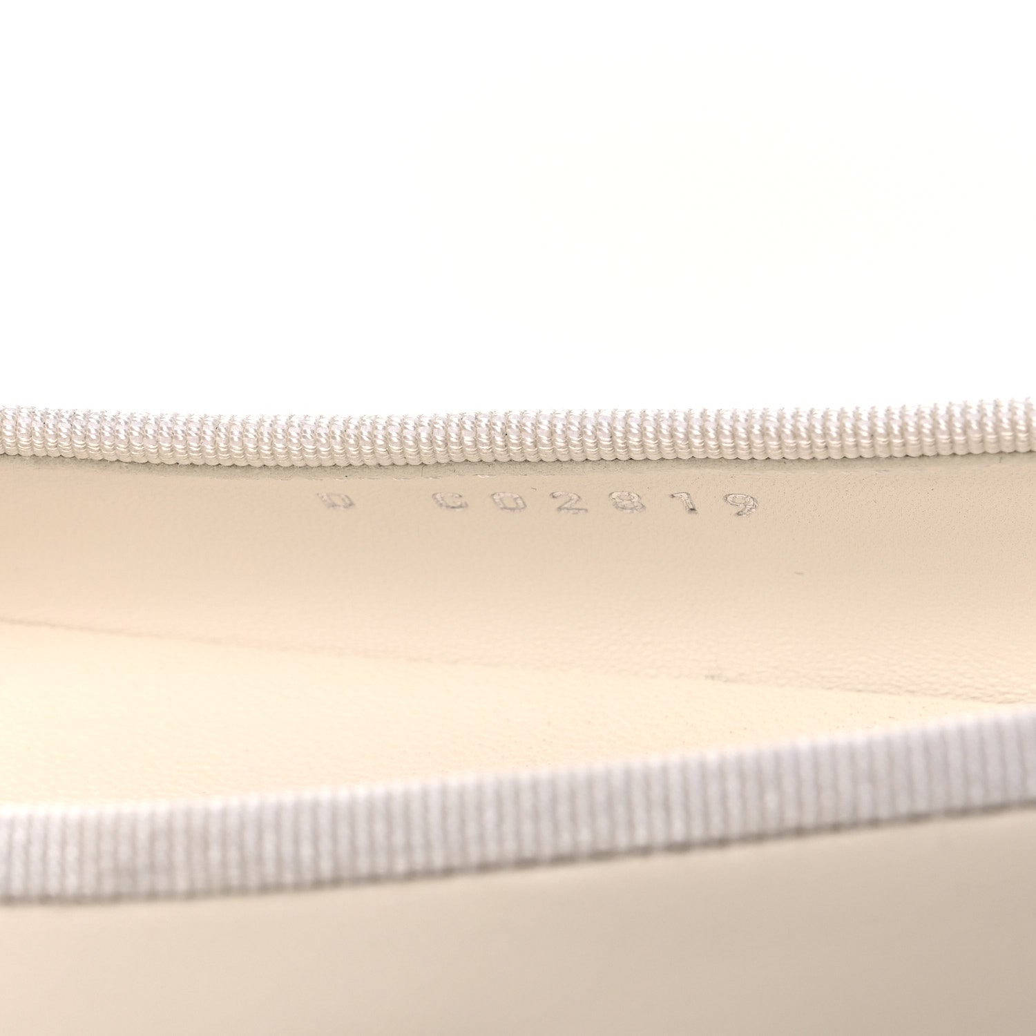 Lambskin Cap Toe CC Ballerina Flats 35 White Black