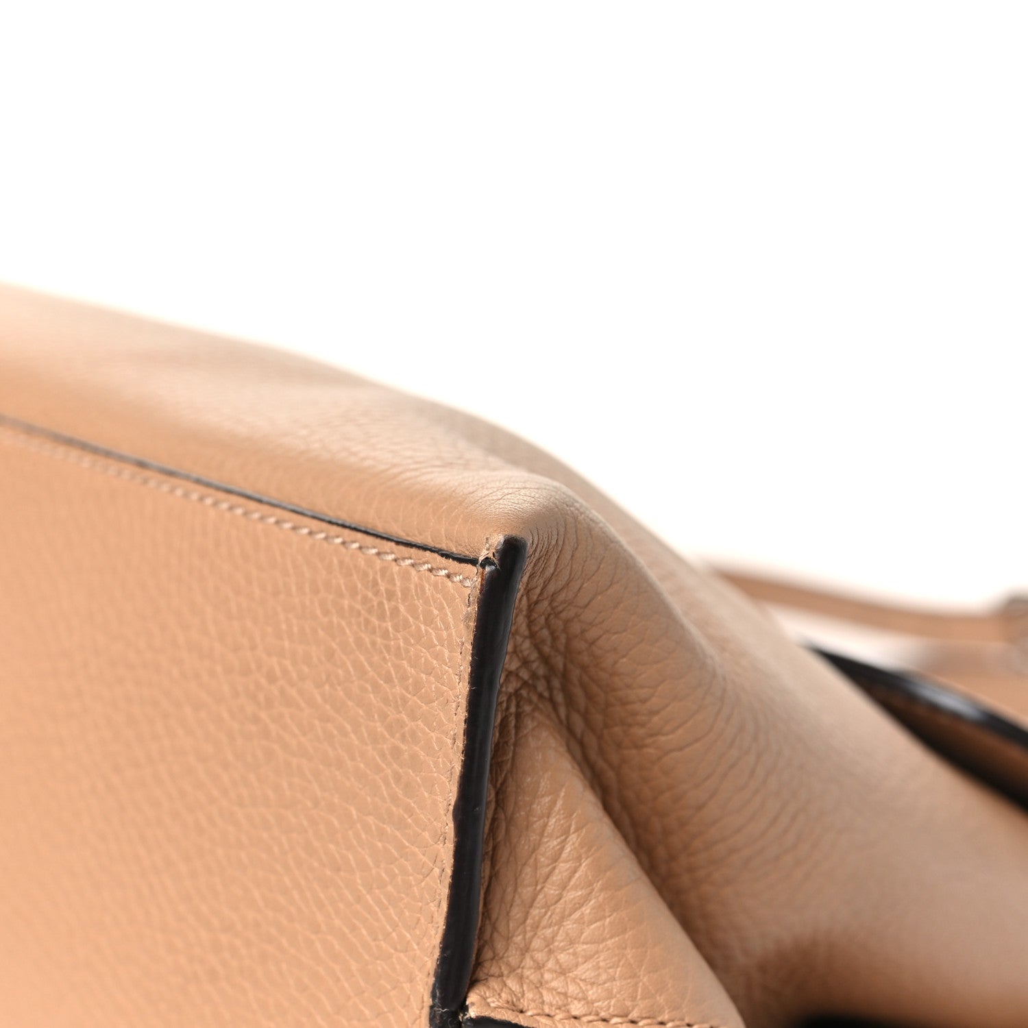 Cellarius Calfskin Small Bamboo Daily Top Handle Bag Camelia