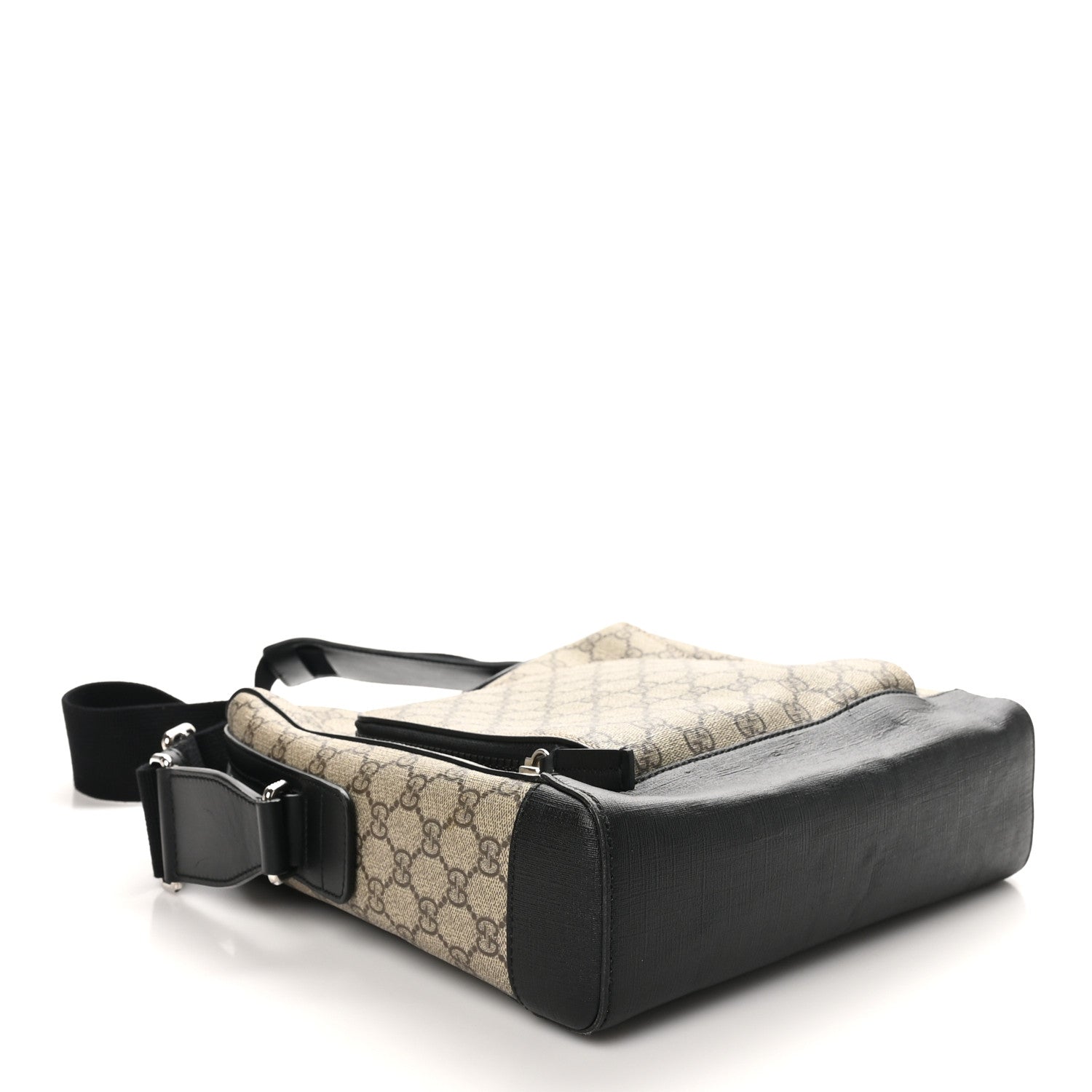 GG Plus Monogram Front Pocket Messenger Dark Brown