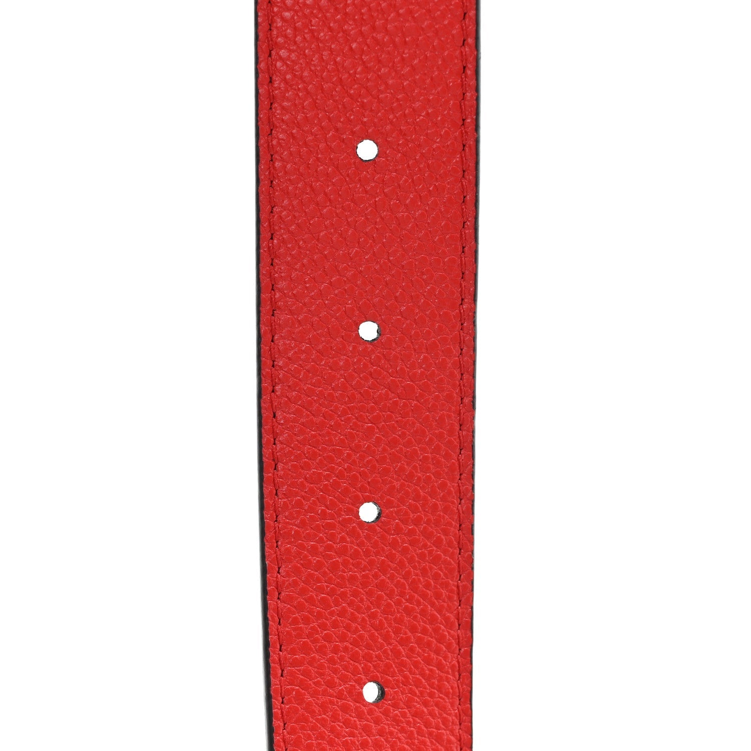 Monogram 30mm LV Initiales Reversible Belt 80 32 Coquelicot