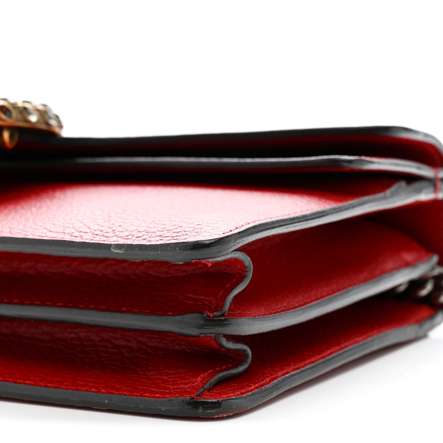 Dollar Calfskin Swarovski Crystal Small Dionysus Shoulder Bag Hibiscus Red