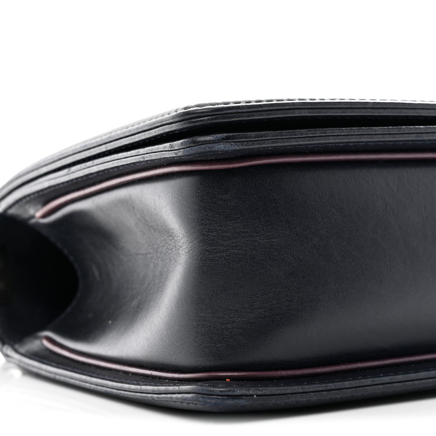 Calfskin Embossed New Medium Paris Salzburg Boy Flap Navy