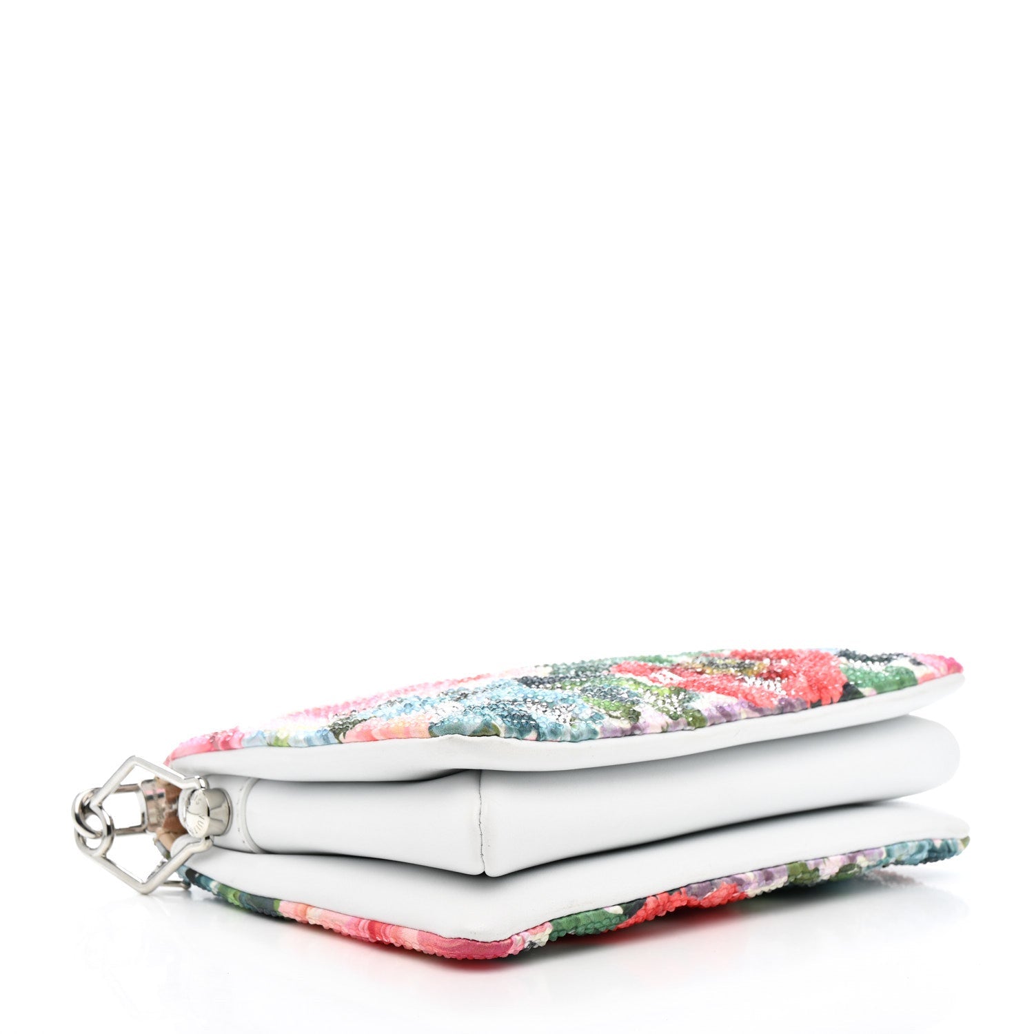 Satin Crystal Embellished Monogram Coussin BB Multicolor