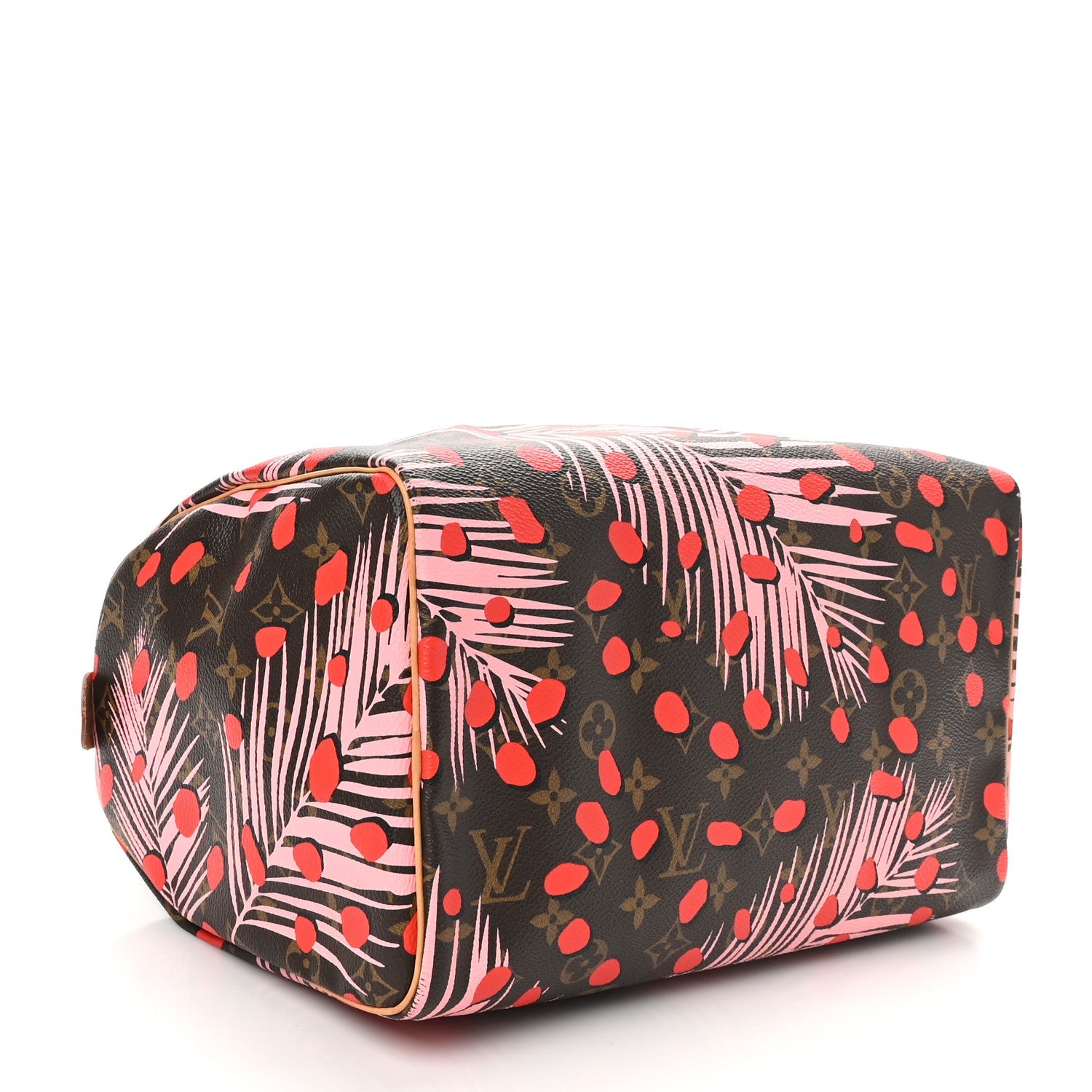 Monogram Jungle Dots Speedy 30 Sugar Pink Poppy