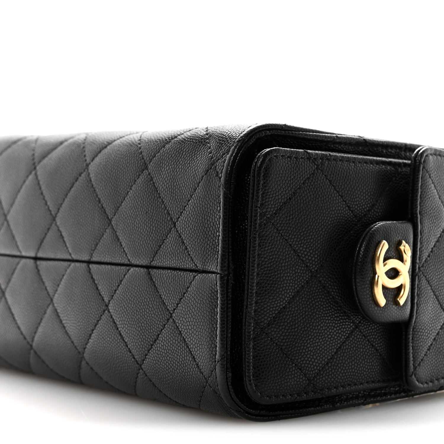 Caviar Quilted Mini Chanel 25 Handbag Black