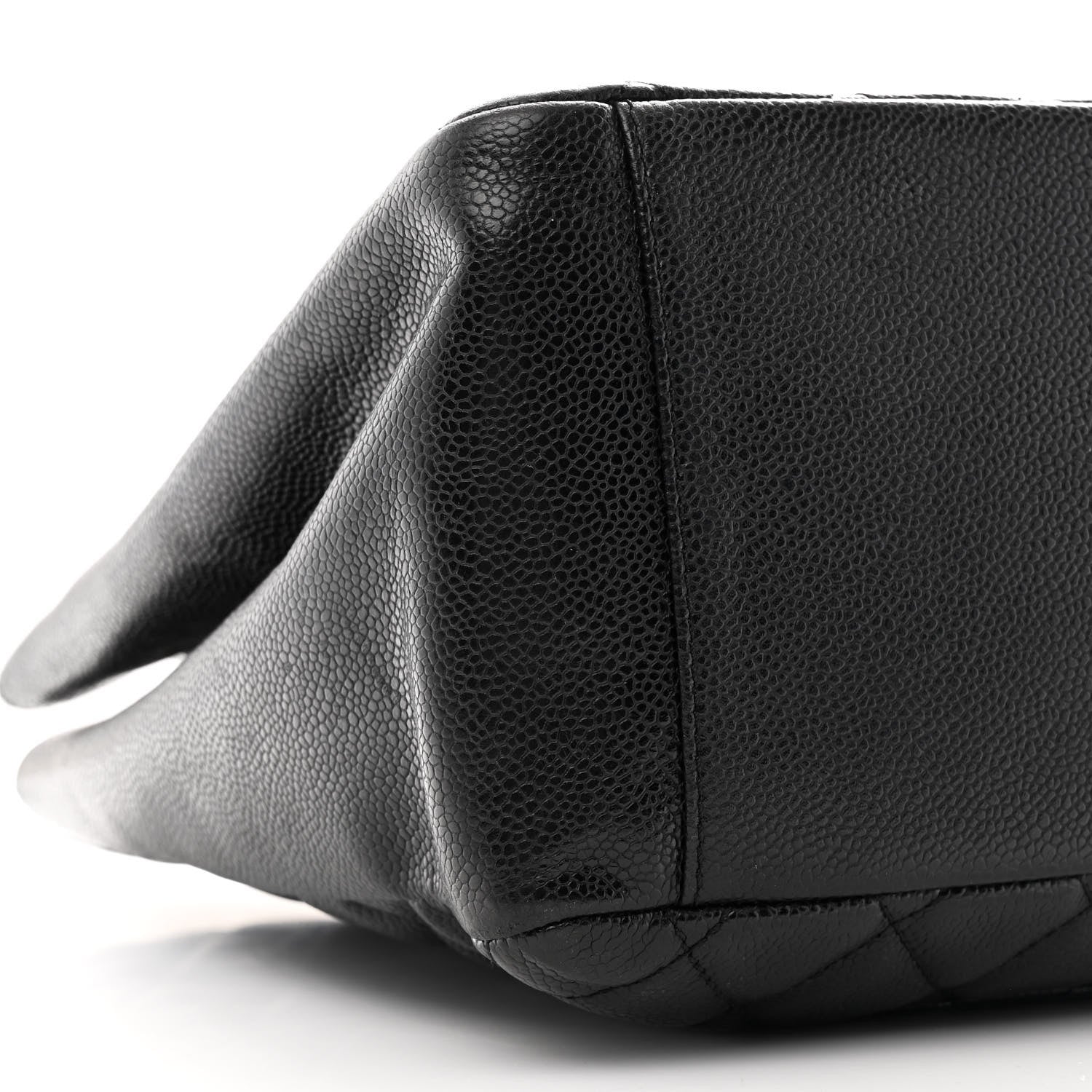 Caviar Quilted Grand Shopping Tote GST Black