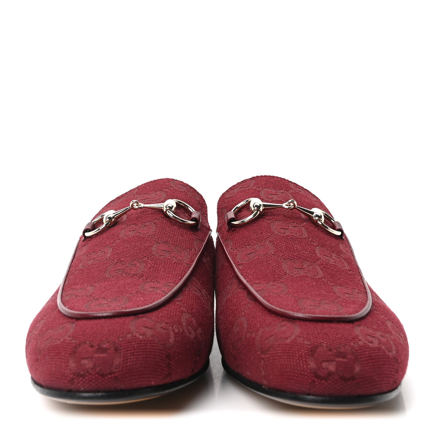 GG Monogram Canvas Womens Princetown Slippers 37.5 Ancora